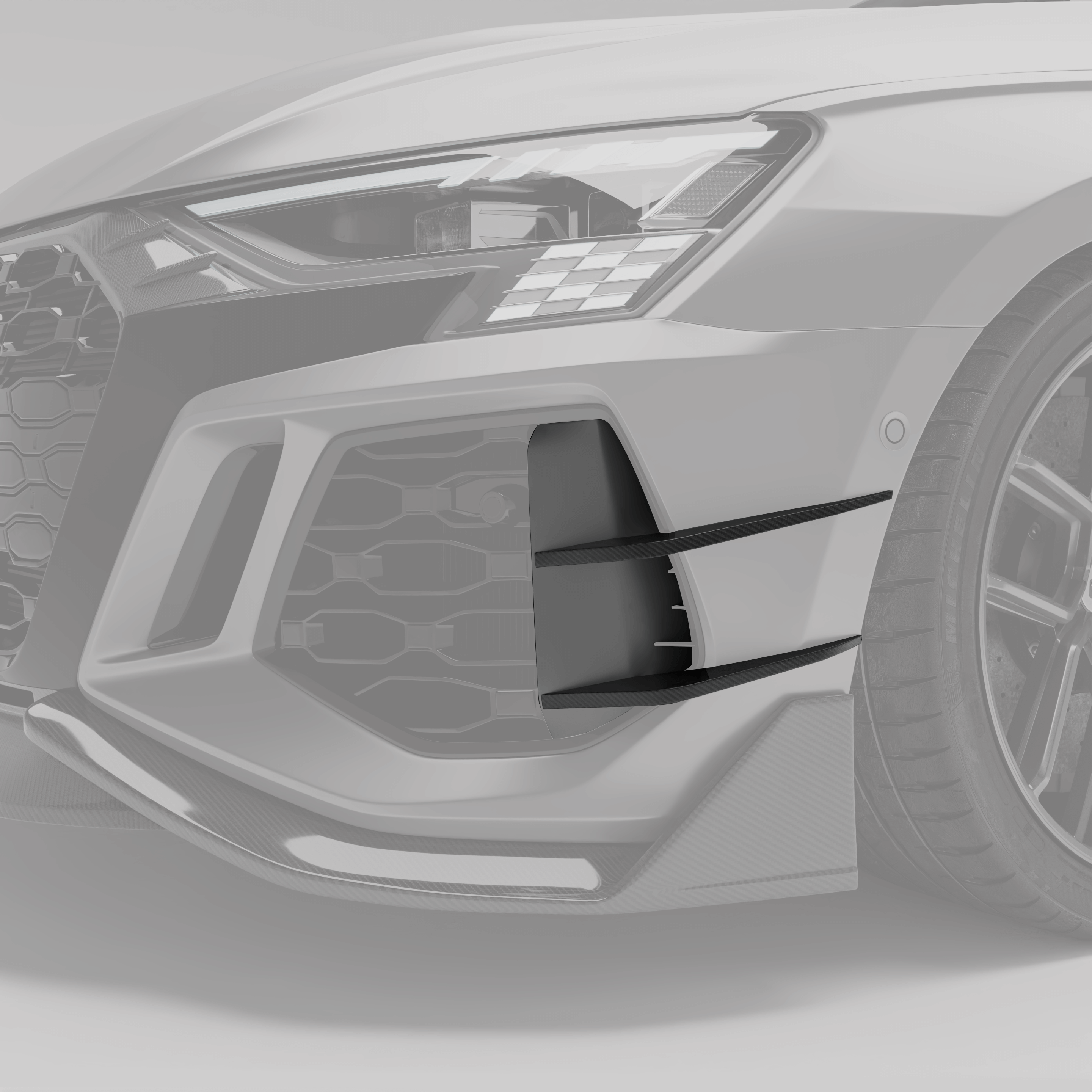 奥迪 RS3 8Y 豪华轿车碳纤维风刀