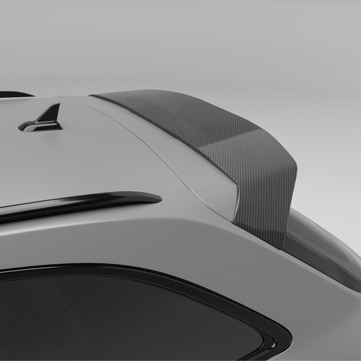 奥迪 RS4 B9.5 改款碳纤维顶翼