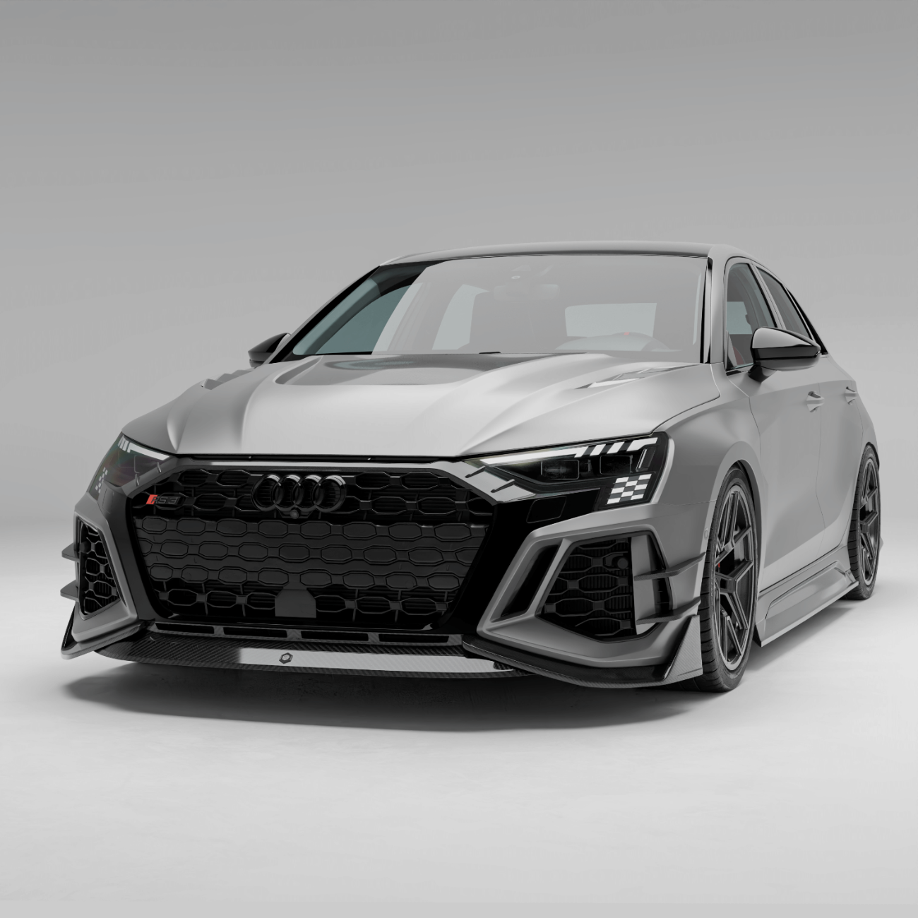 奥迪 RS3 8Y Sportback 碳纤维前唇