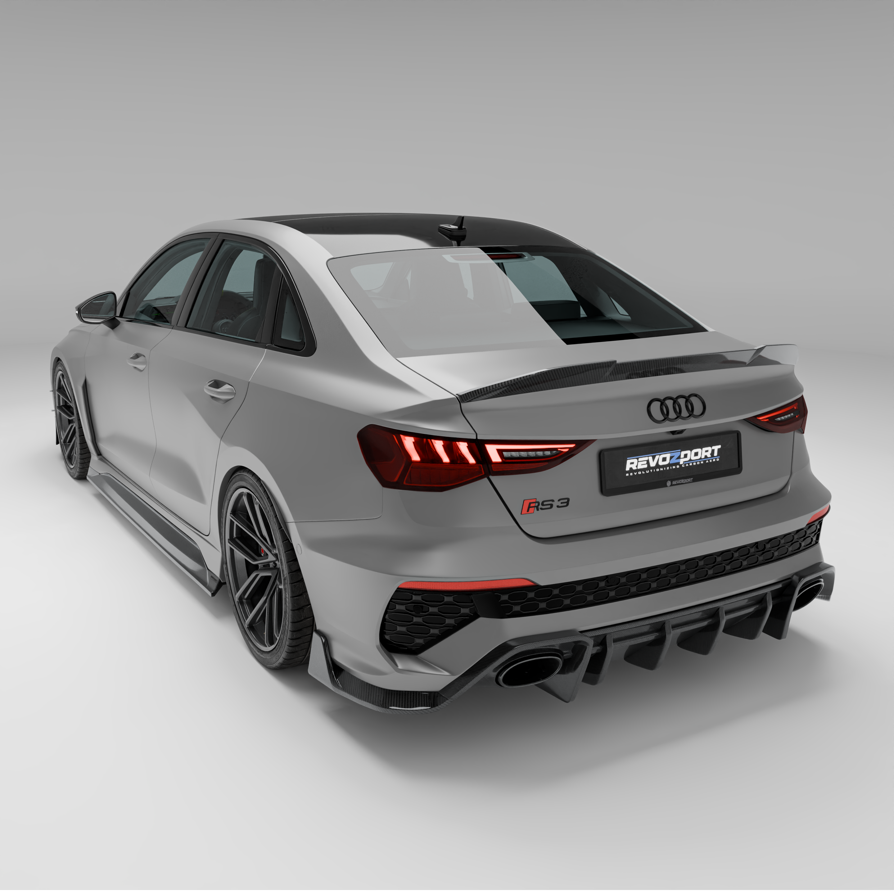 Audi RS3 8Y Limousine Carbon Fiber Rear Diffuser