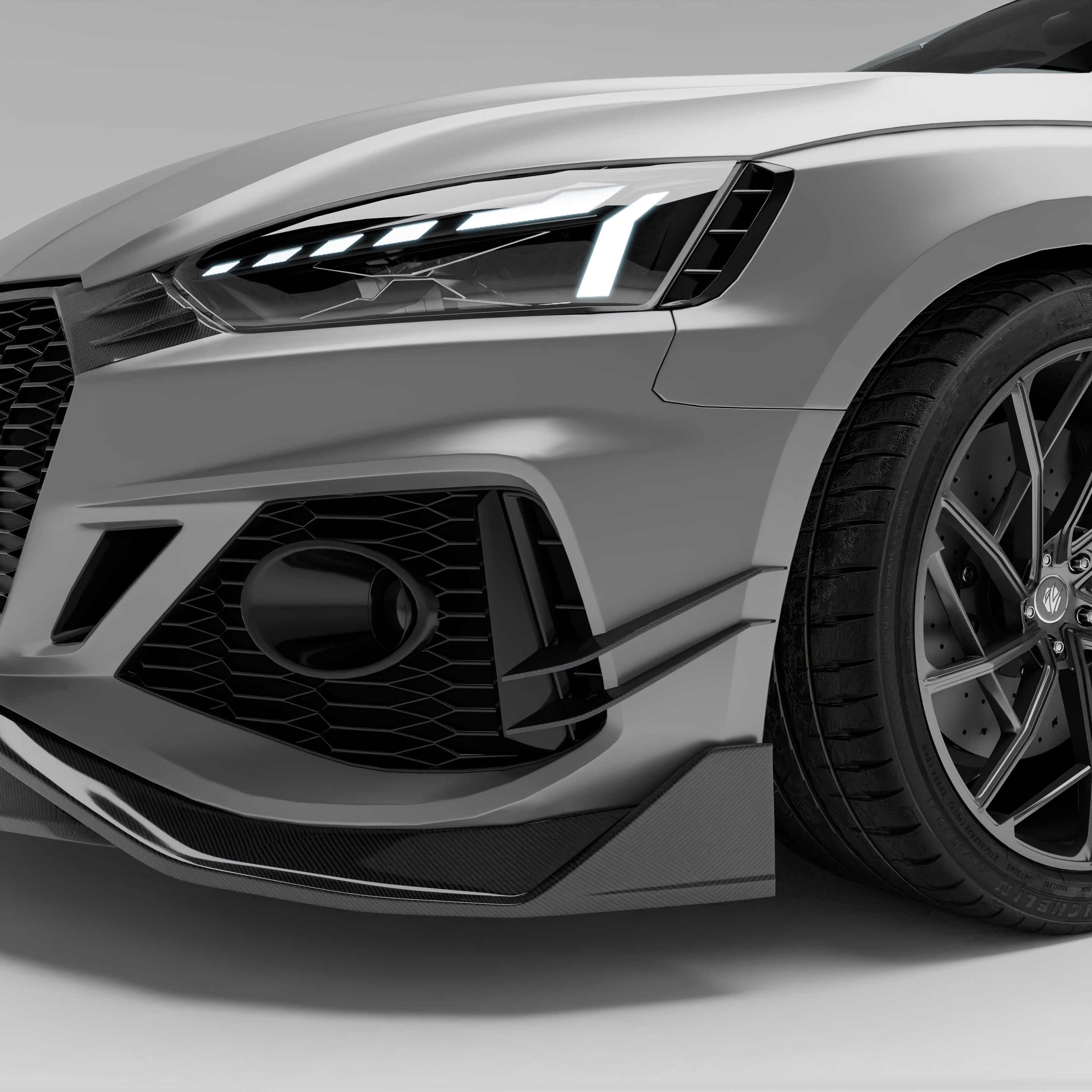 Audi RS5 B9.5 Facelift Sportback Carbon Fiber Canards - Revozport