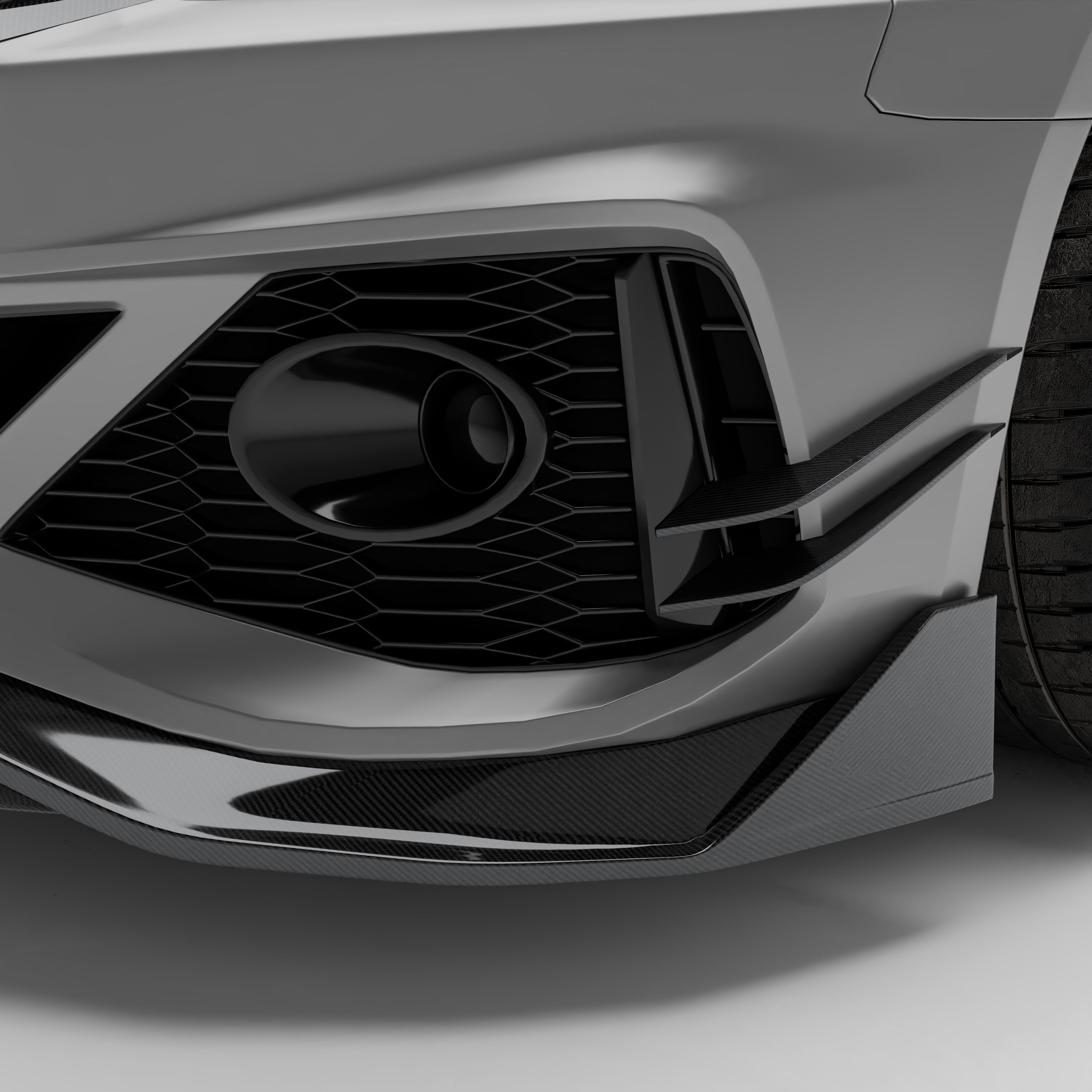 Audi RS5 B9.5 Facelift Sportback Carbon Fiber Canards - Revozport