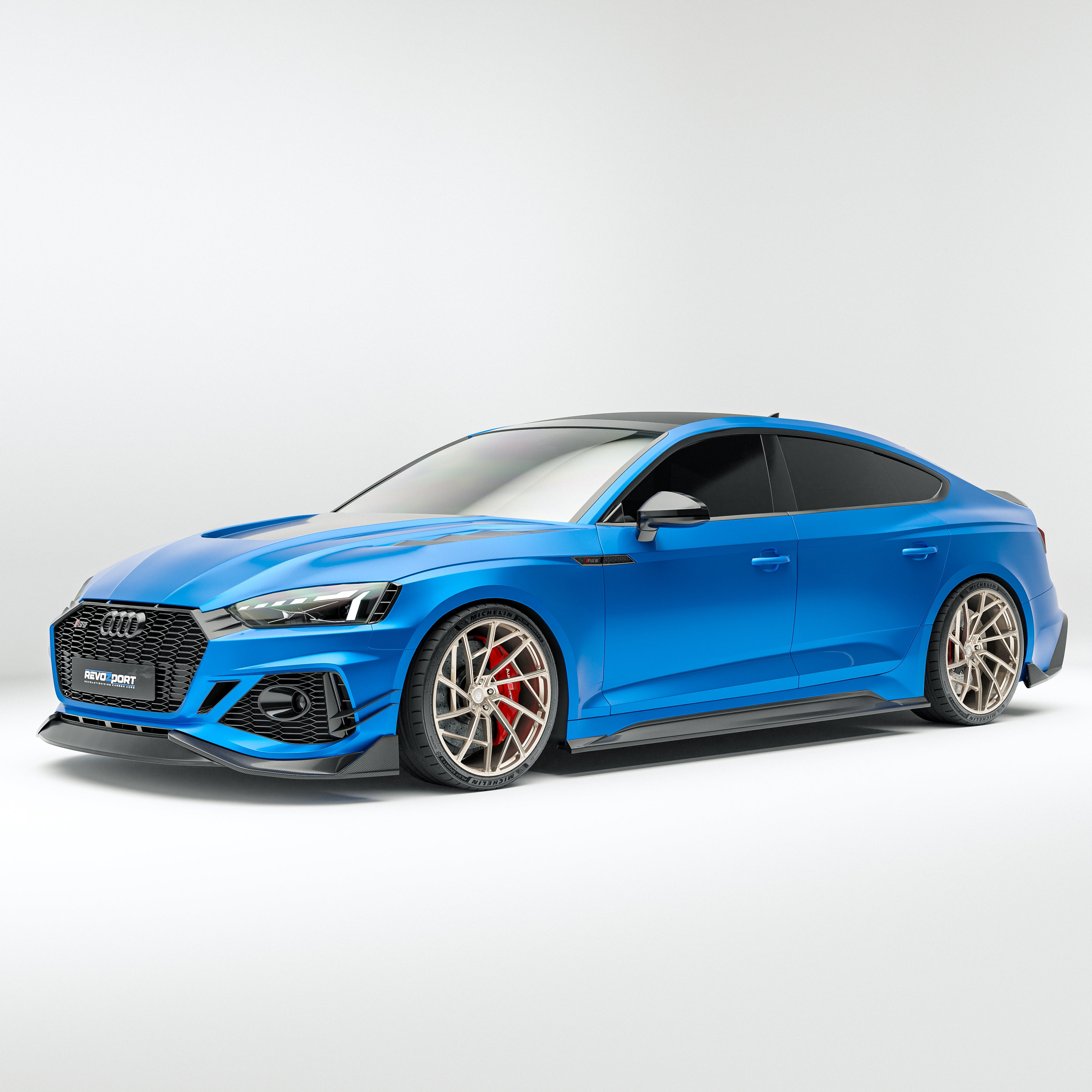 Audi RS5 B9.5 Facelift Sportback Carbon Fiber Front Lip - Revozport