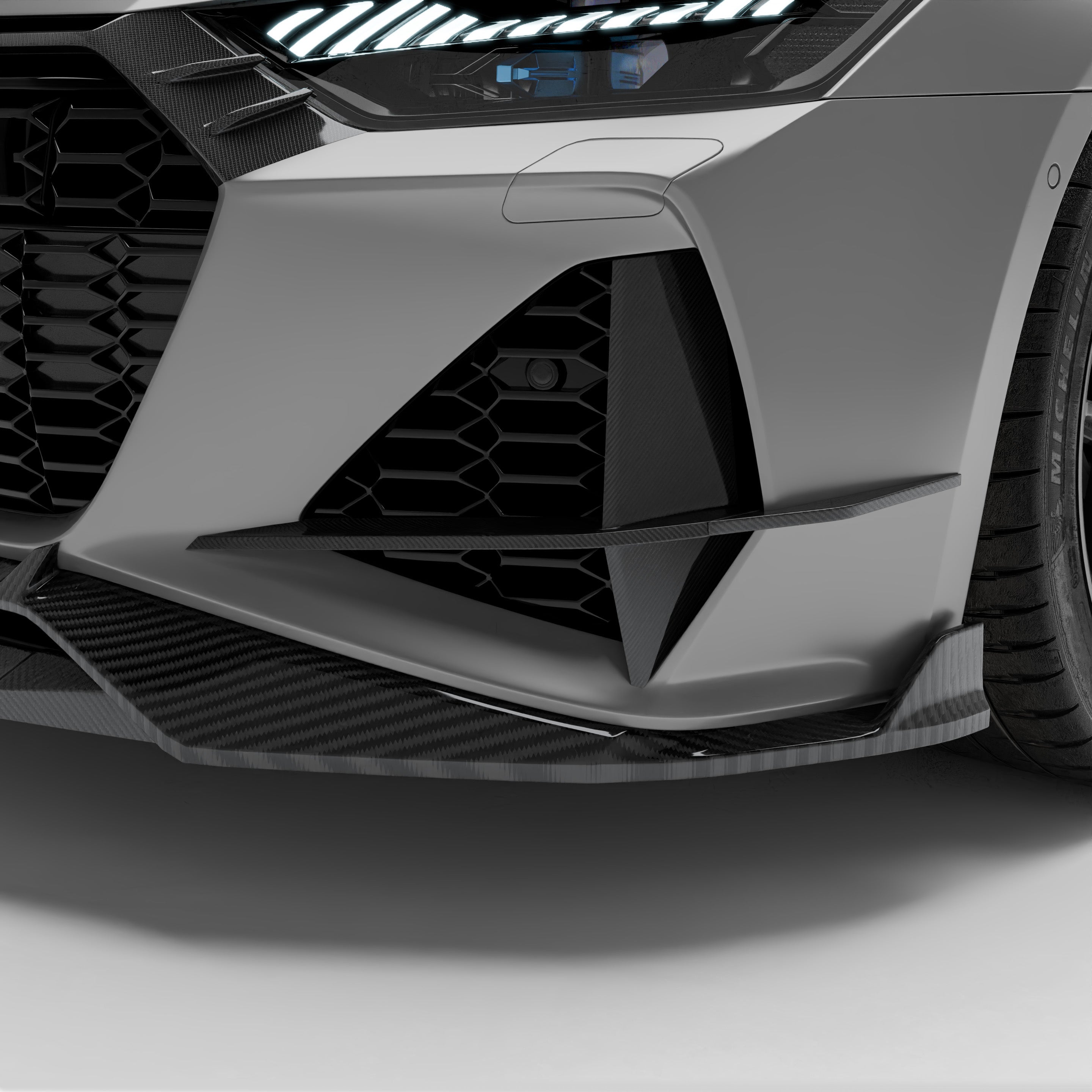 Audi RS6 C8 Carbon Fiber Canards - Revozport