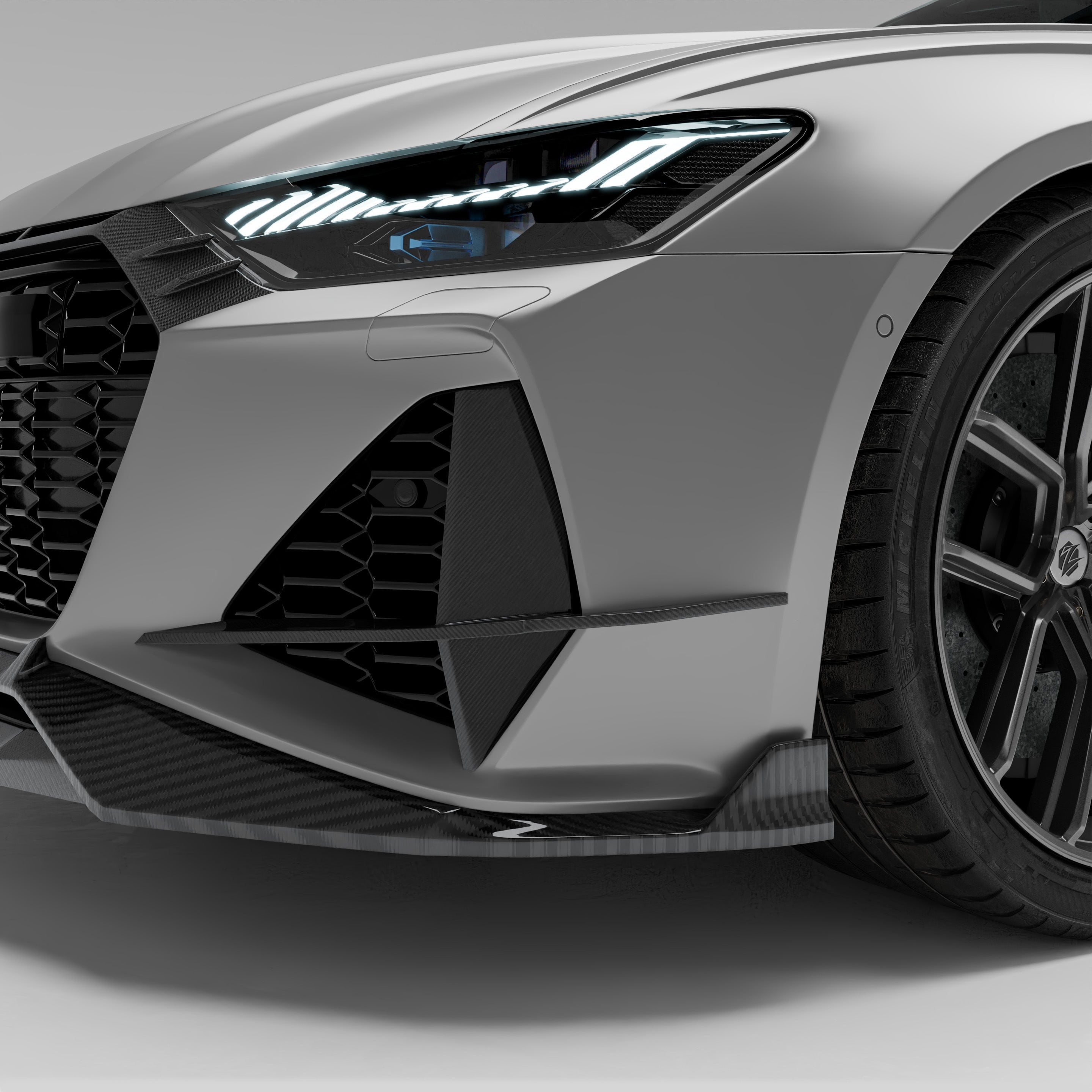 Audi RS6 C8 Carbon Fiber Canards - Revozport