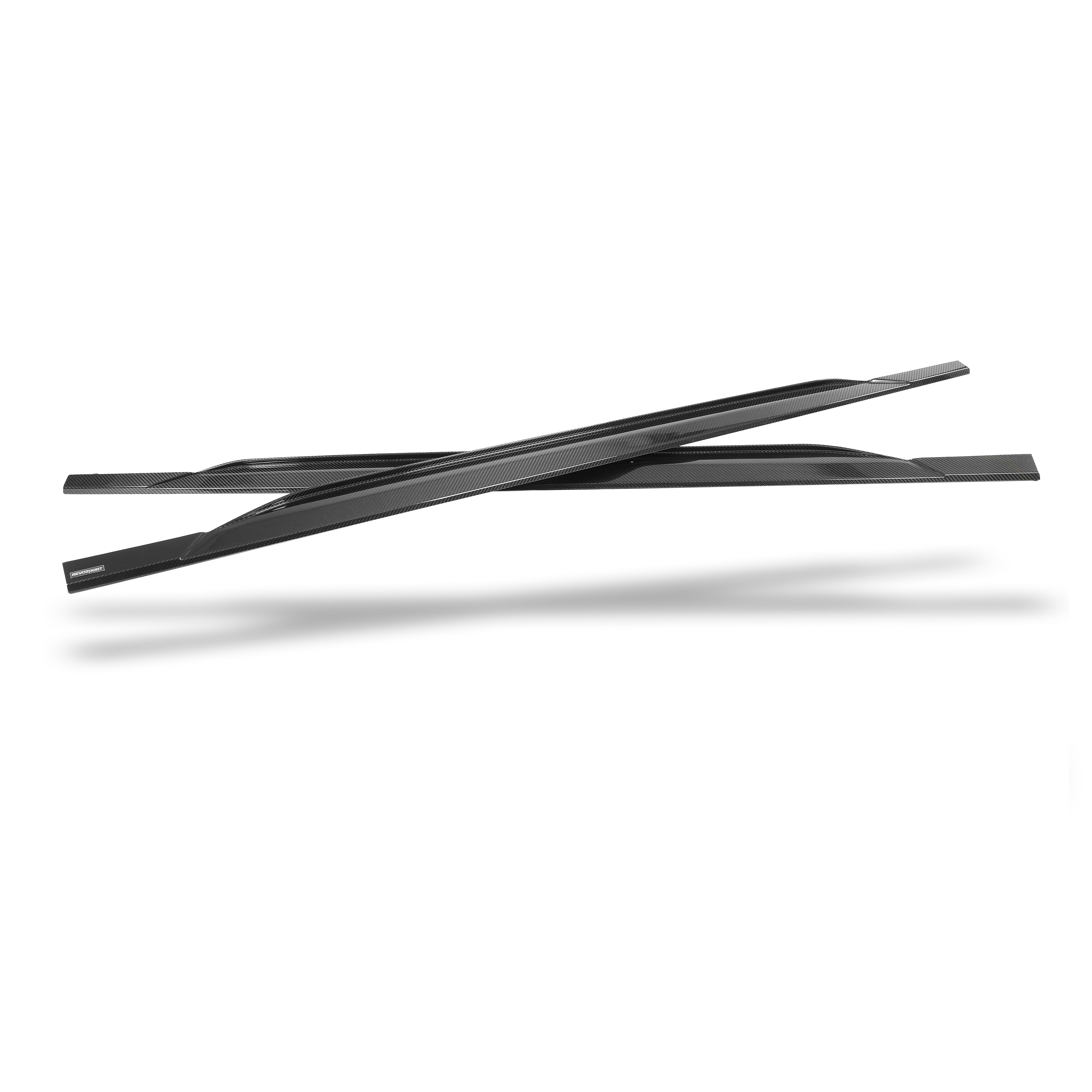 Audi RS6 C8 Carbon Fiber Side Skirts - Revozport