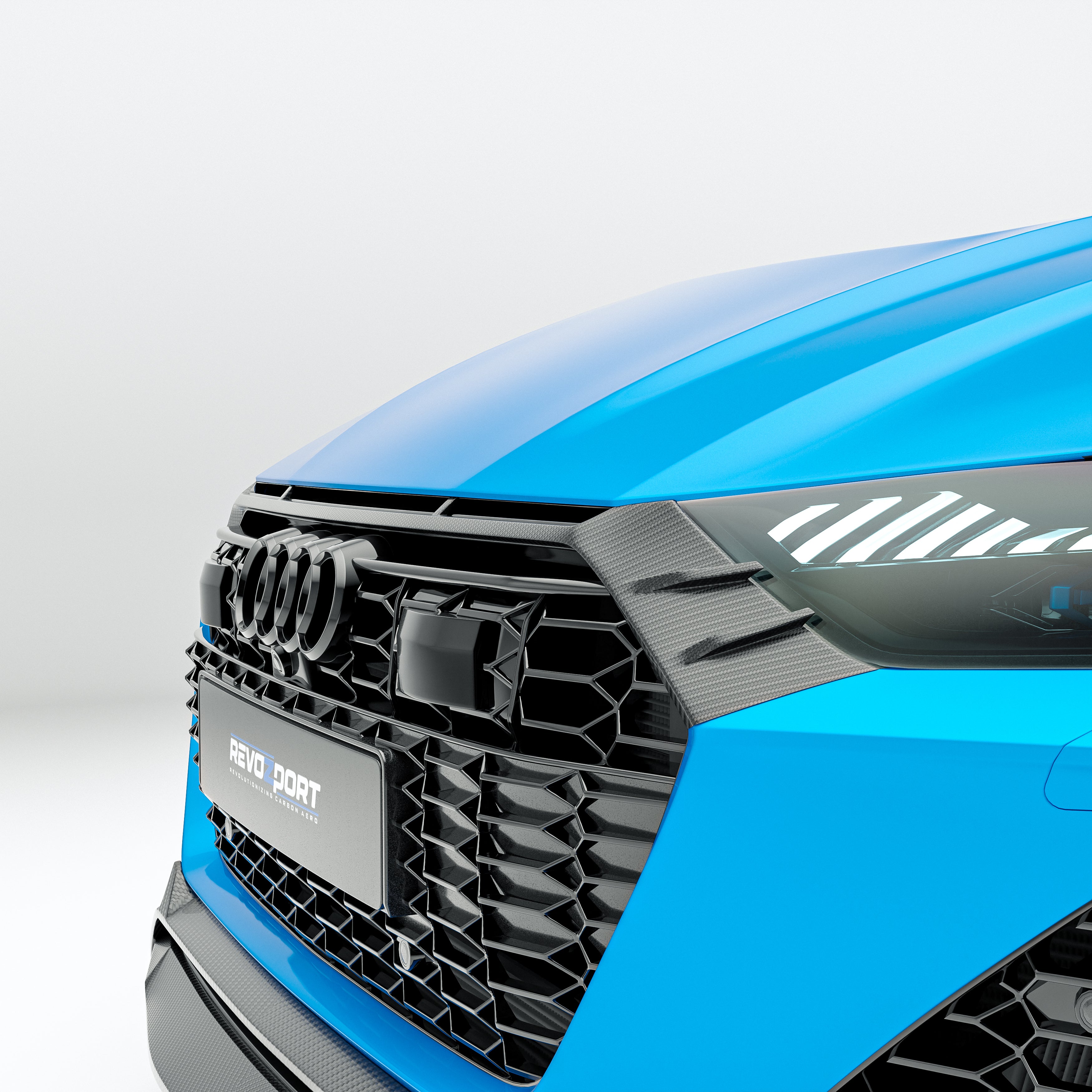 Audi RS7 C8 Sportback Carbon Fiber Front Grill - Revozport