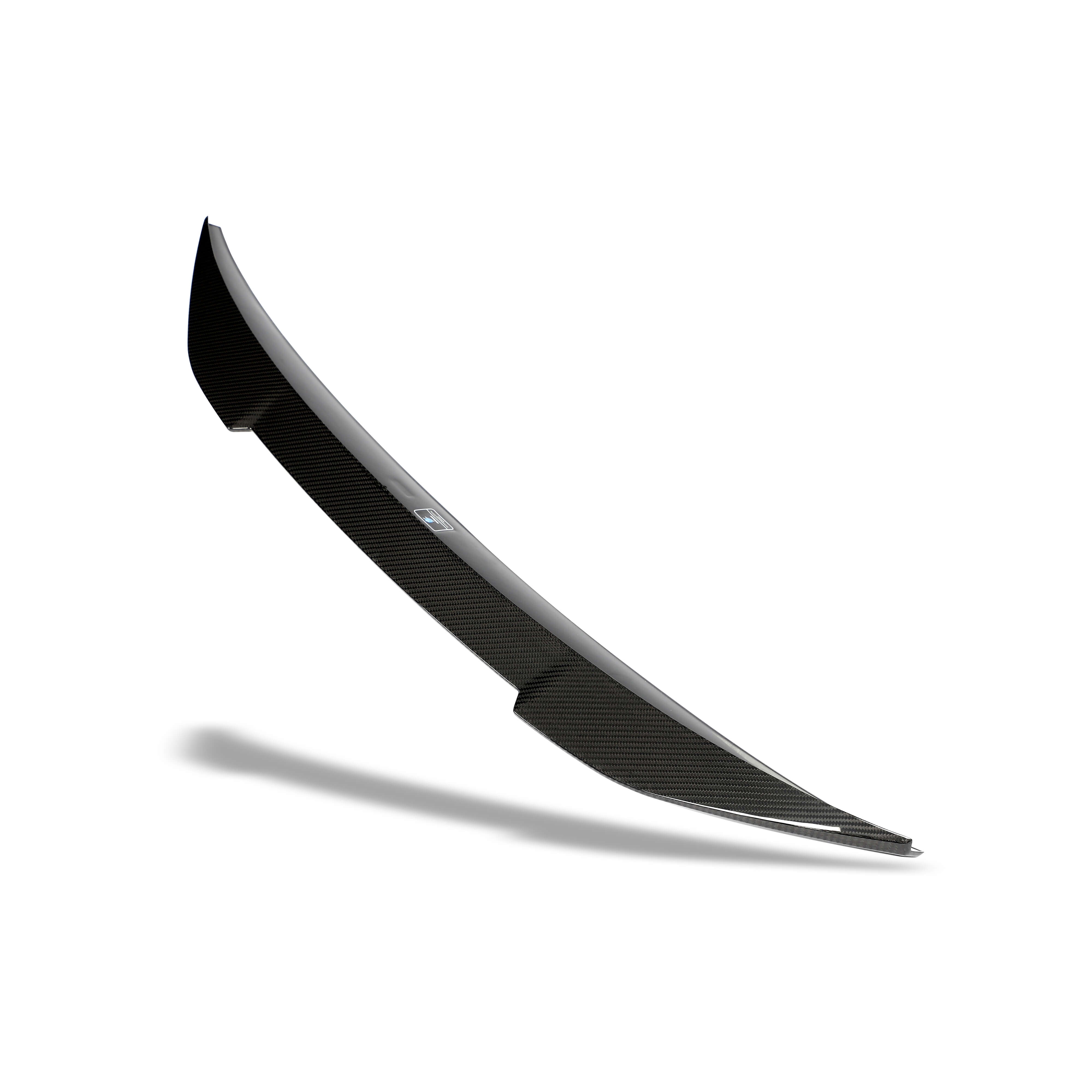 Audi RS5 B9 5 Coupe Carbon Fiber Rear Spoiler Revozport White Base Actual Photos