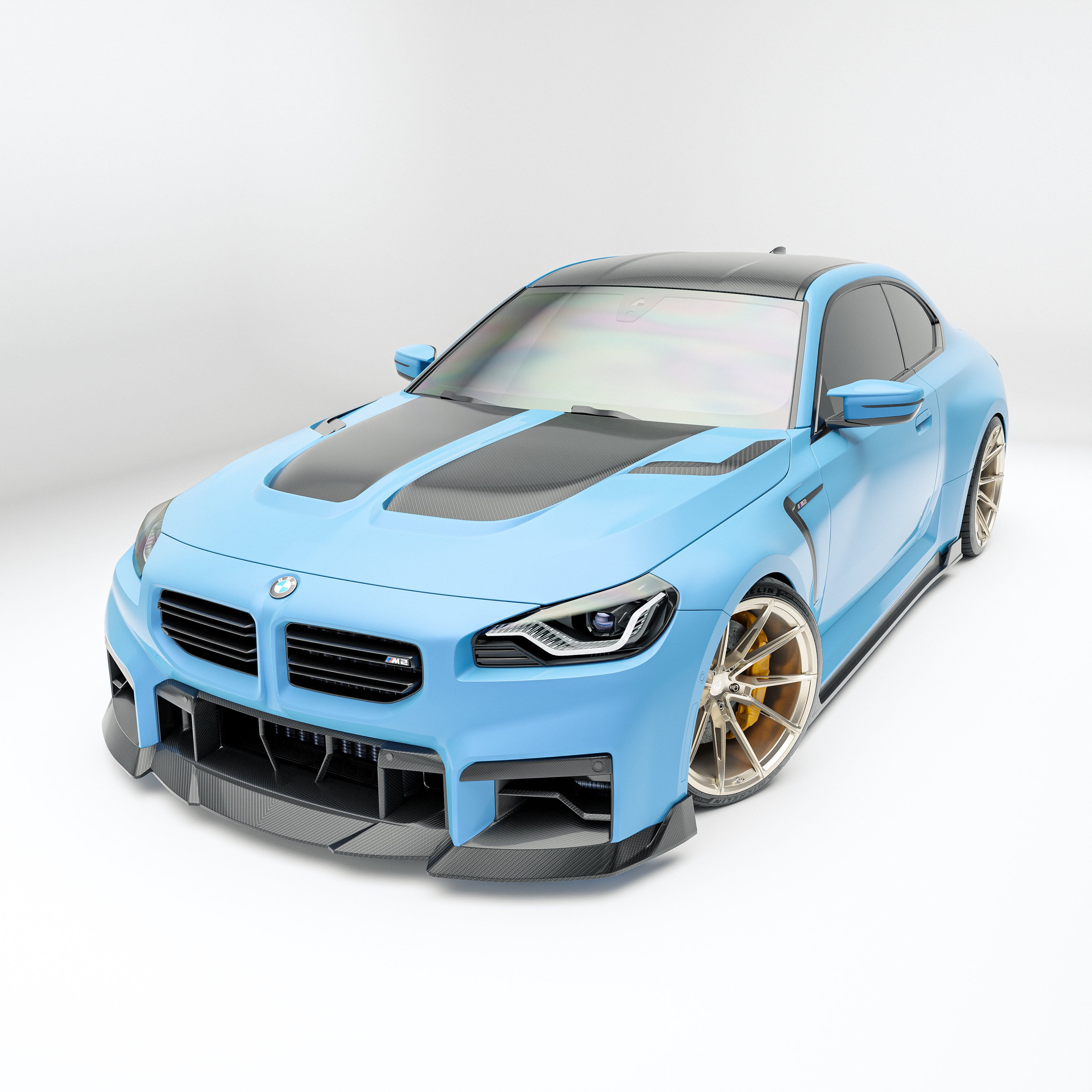 BMW M2 G87 Carbon Fiber Front Lip - Revozport