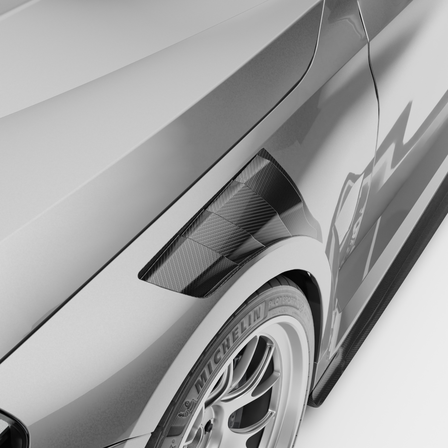 BMW M2 G87 Carbon Fiber Hybrid Front Fenders - Revozport