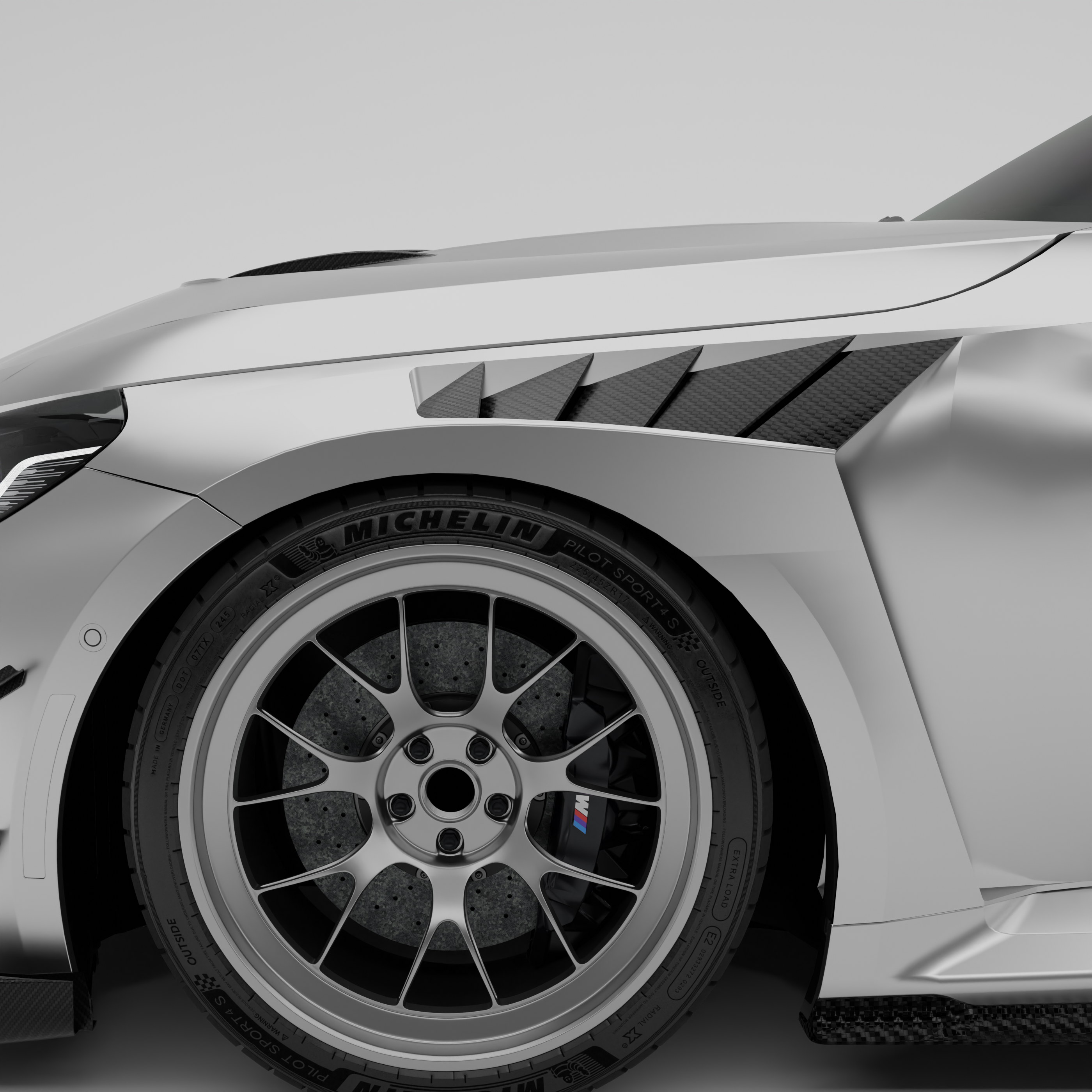 BMW M2 G87 Carbon Fiber Race Front Fenders - Revozport