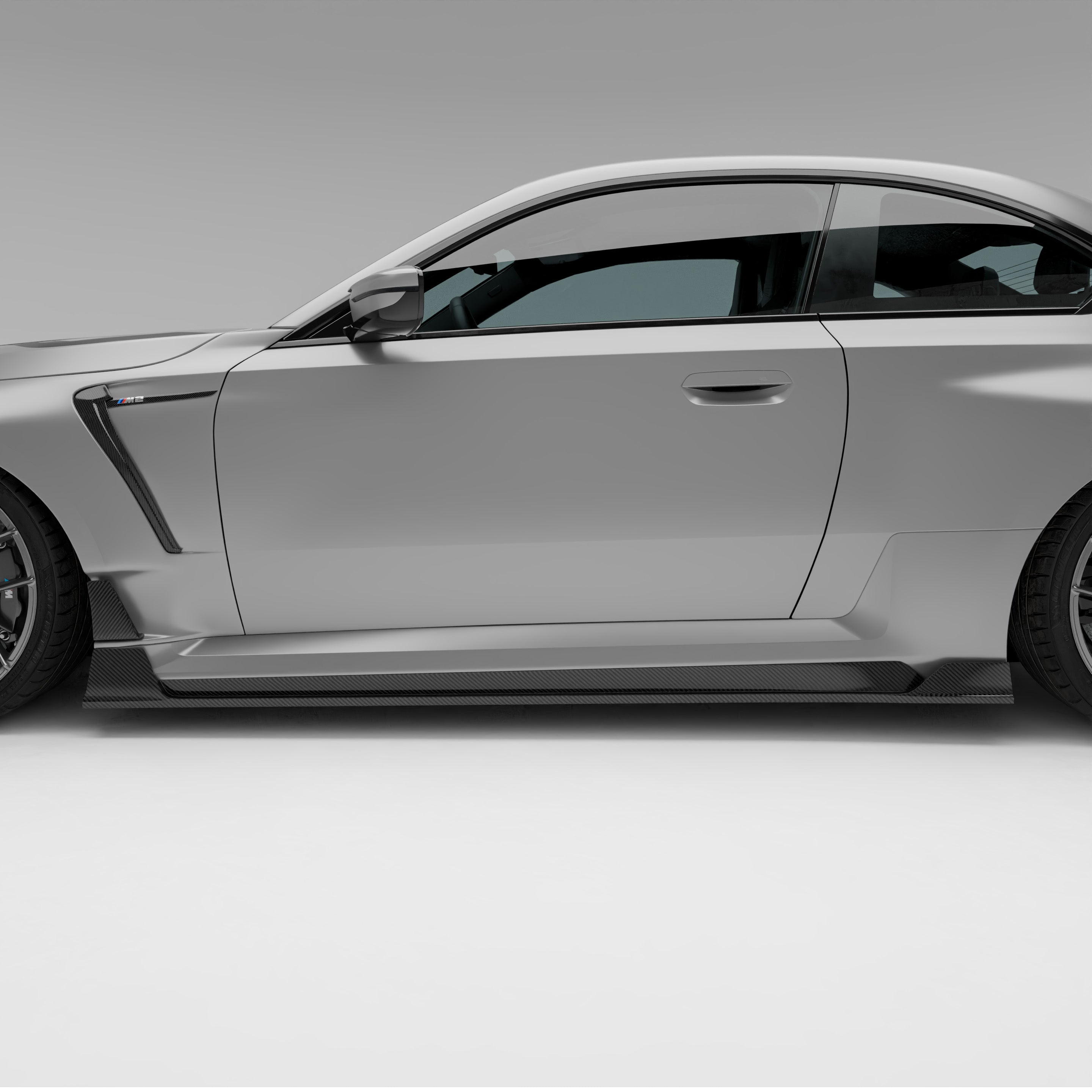 BMW M2 G87 Carbon Fiber Side Skirts - Revozport