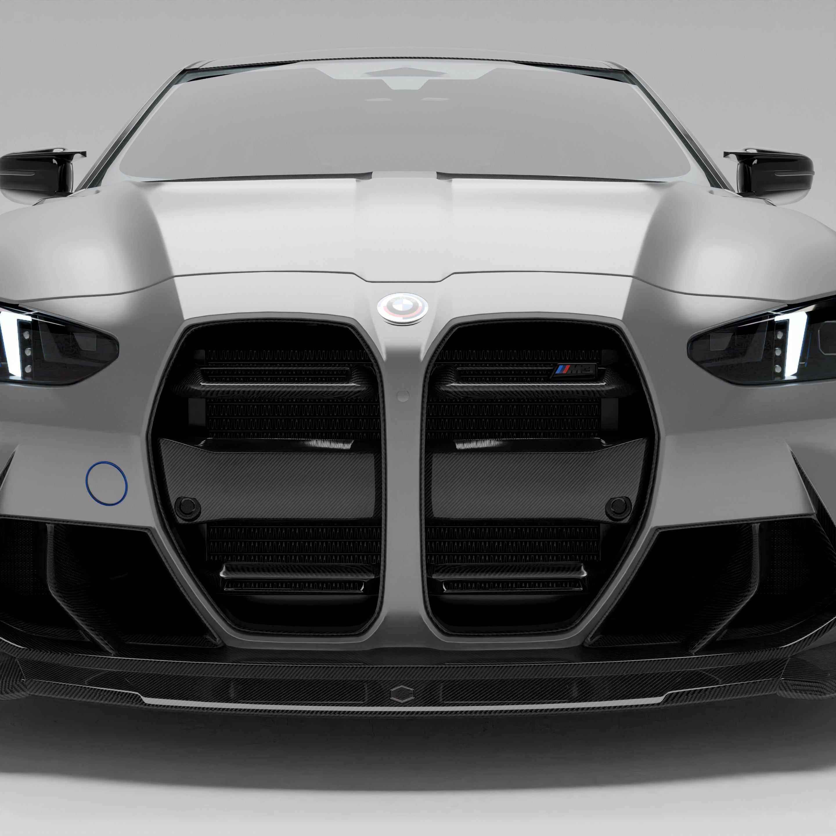 BMW M3 G80 Carbon Fiber Front Grill (without ACC) - Revozport