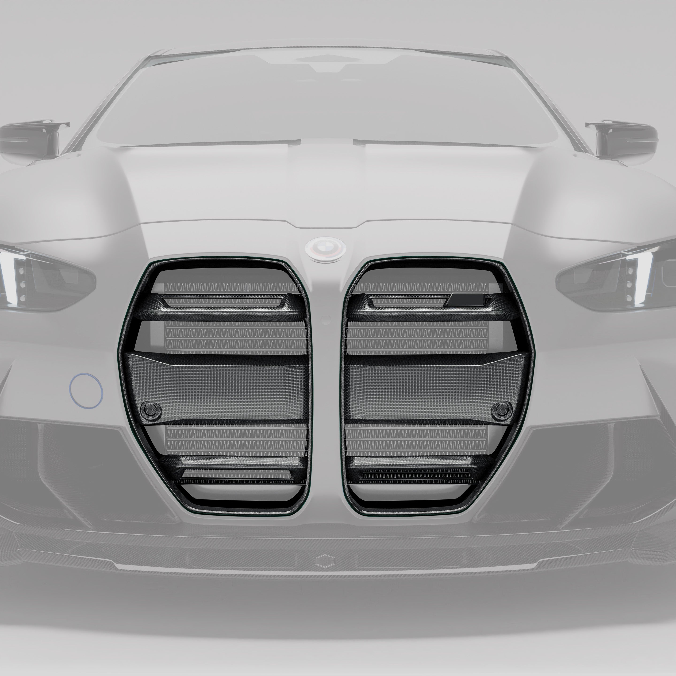 BMW M3 G80 Sedan Carbon Fiber Front Grill (without ACC)-Revozport