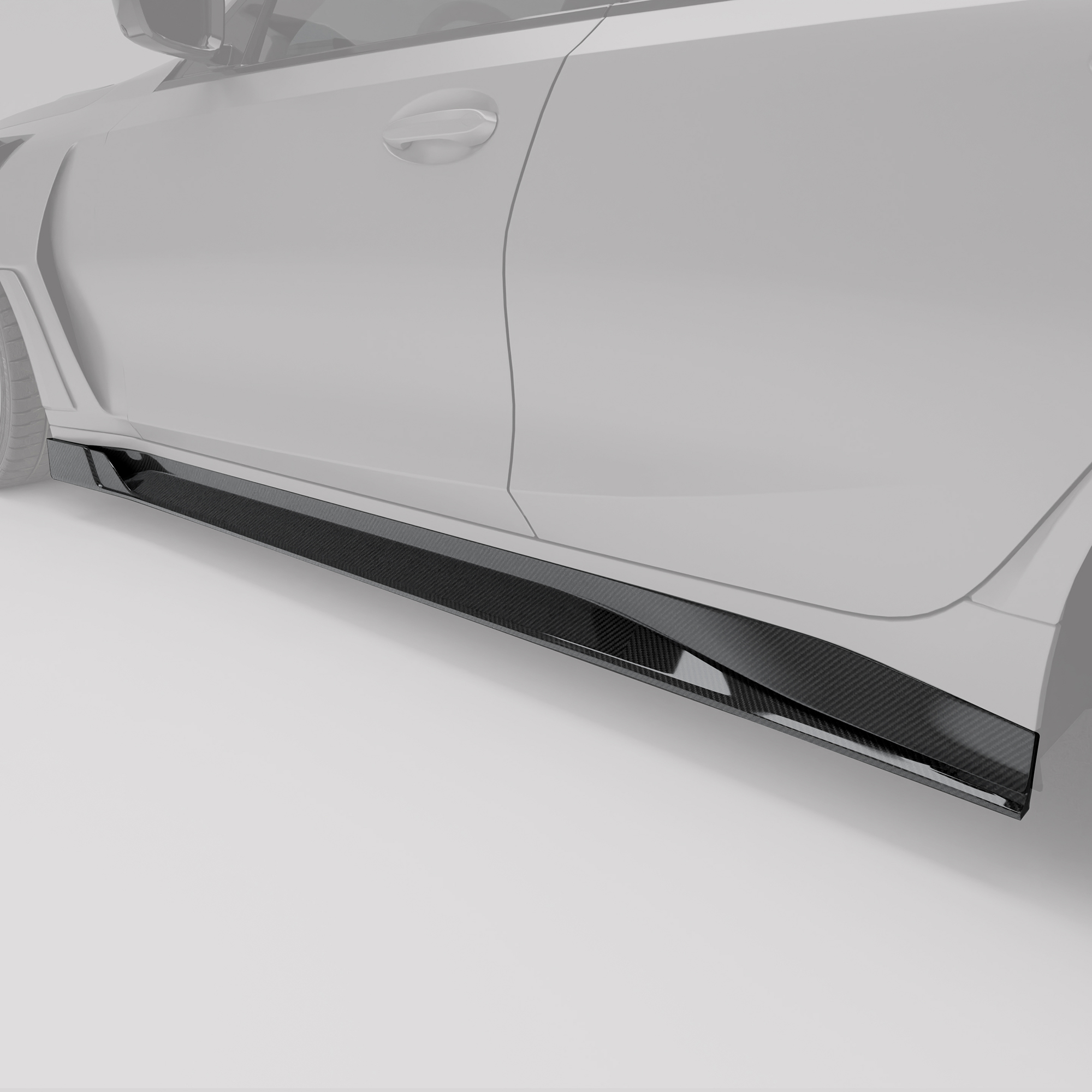 BMW M3 G80 Carbon Fiber Side Skirts - Revozport