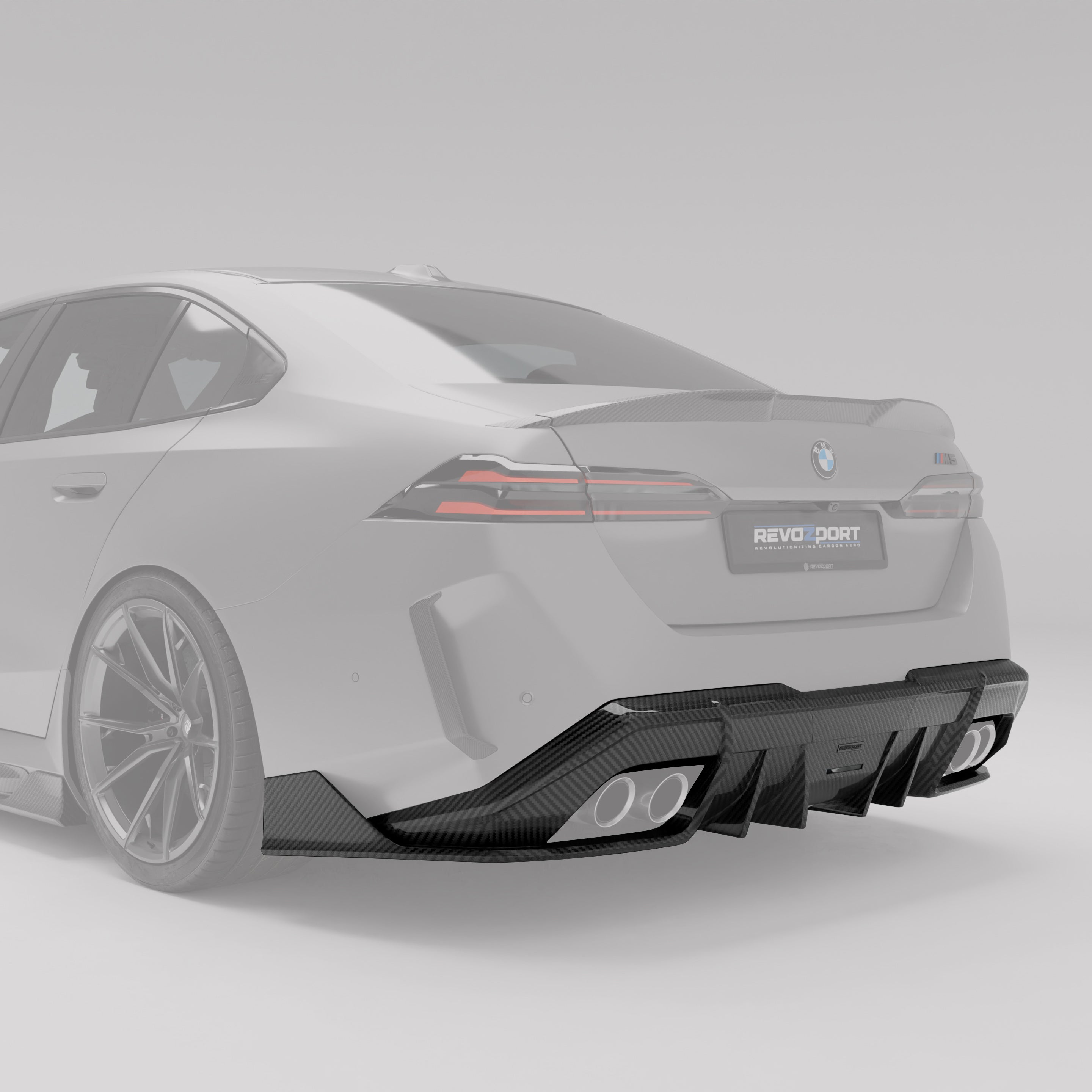 BMW M5 G90 Carbon Fiber Rear Diffuser - Revozport