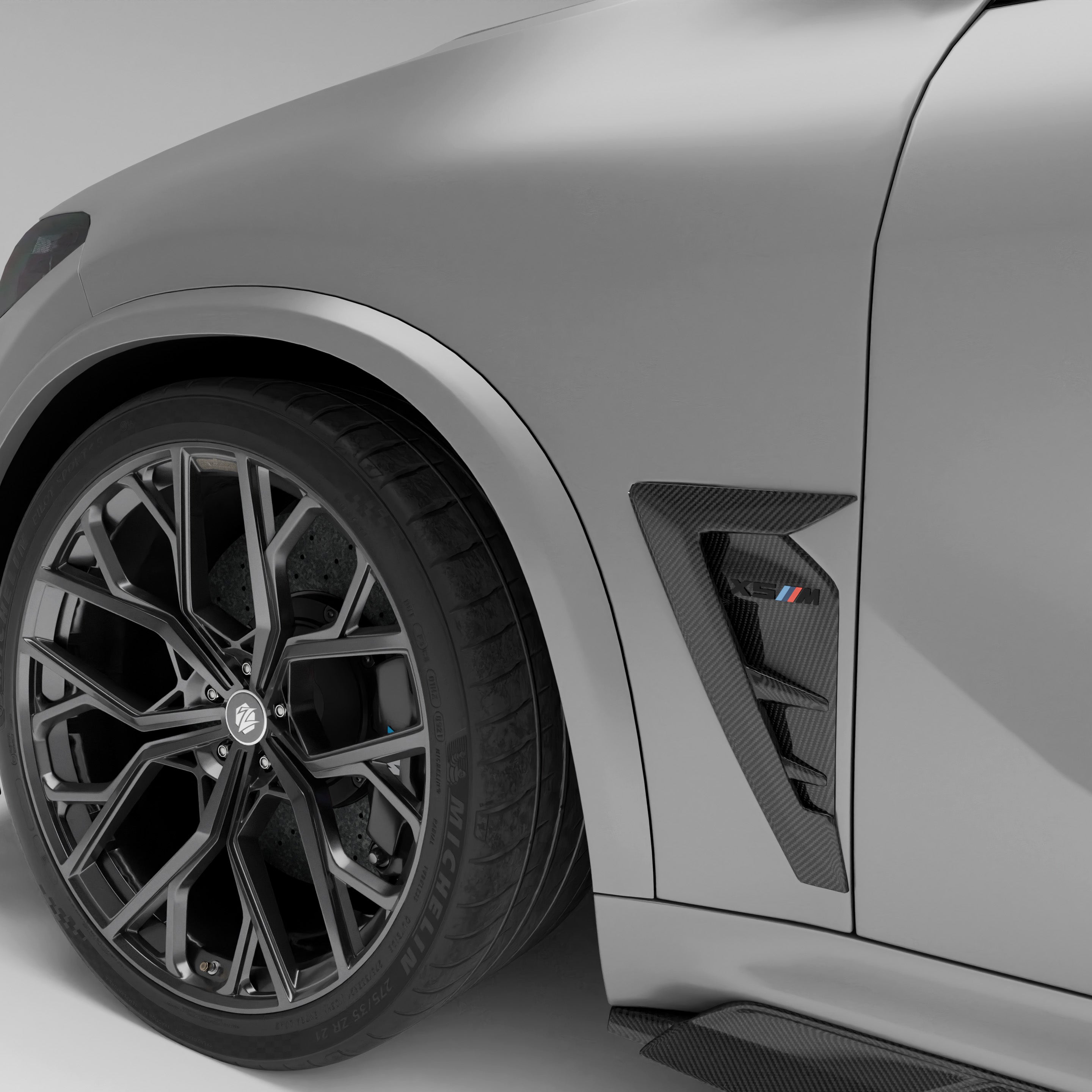 BMW X5M F95 LCI Carbon Fiber Side Vents - Revozport