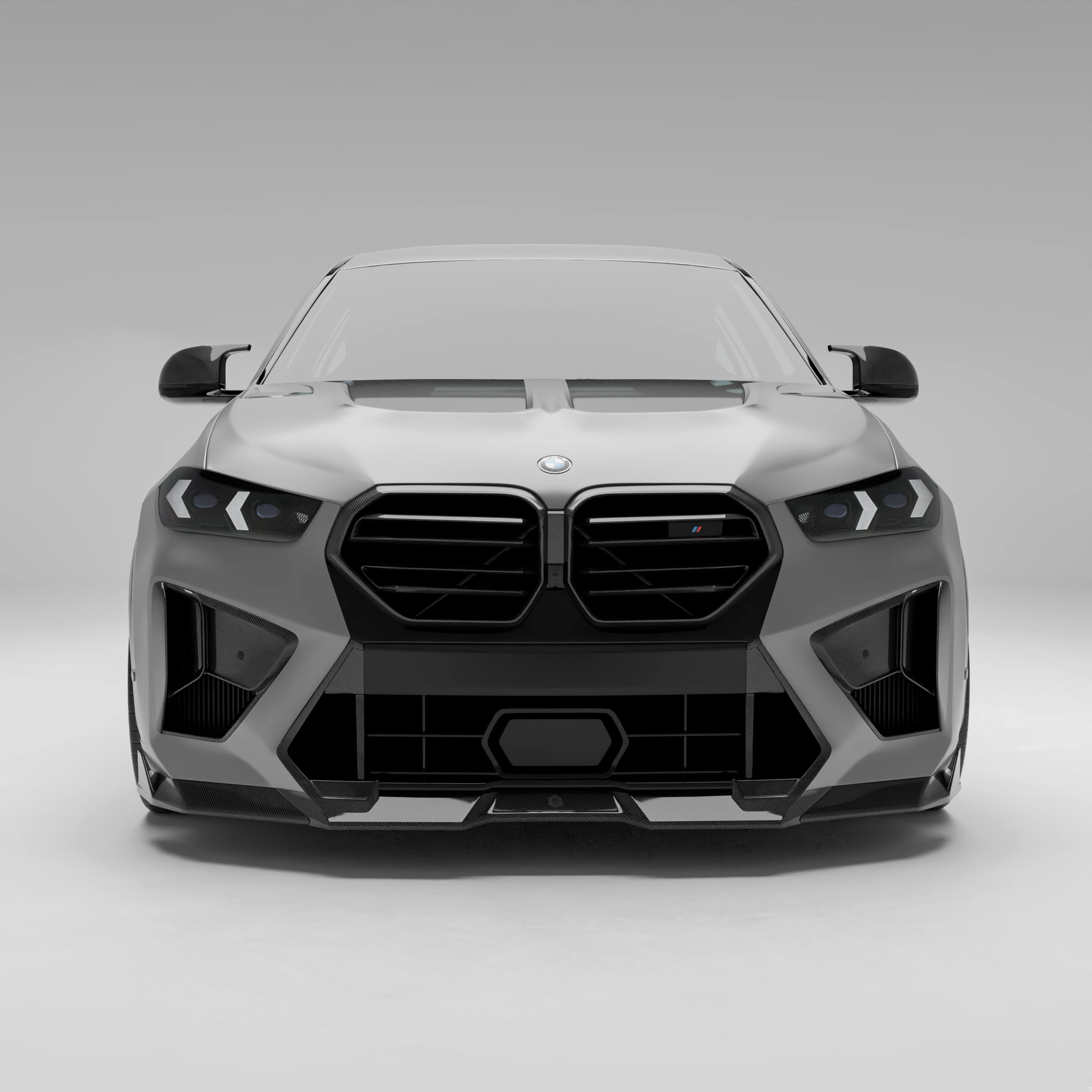BMW X6M F96 LCI Carbon Fiber Front Vents - Revozport