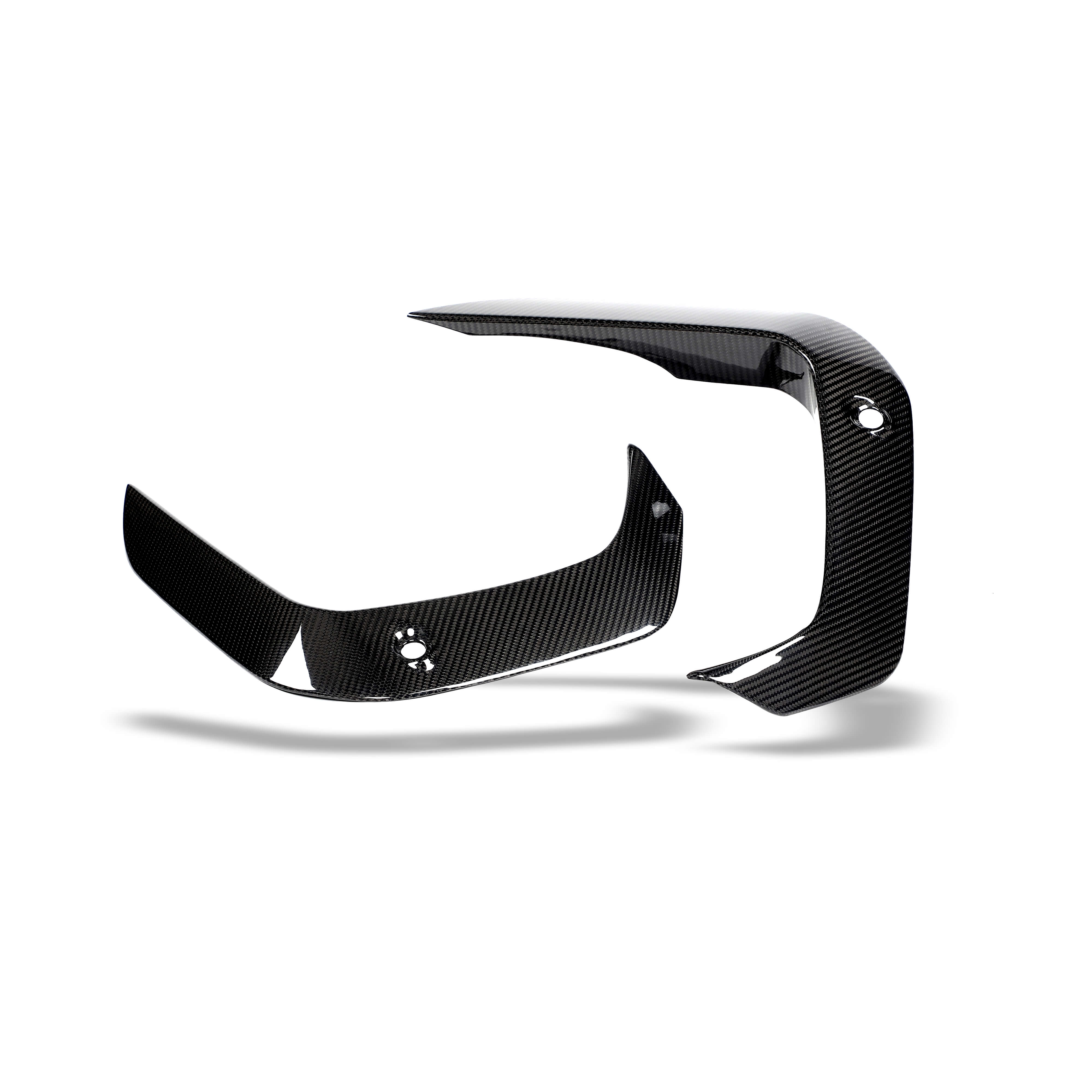 BMW X6M F96 PRE LCI Carbon Fiber Front Bumper Canards