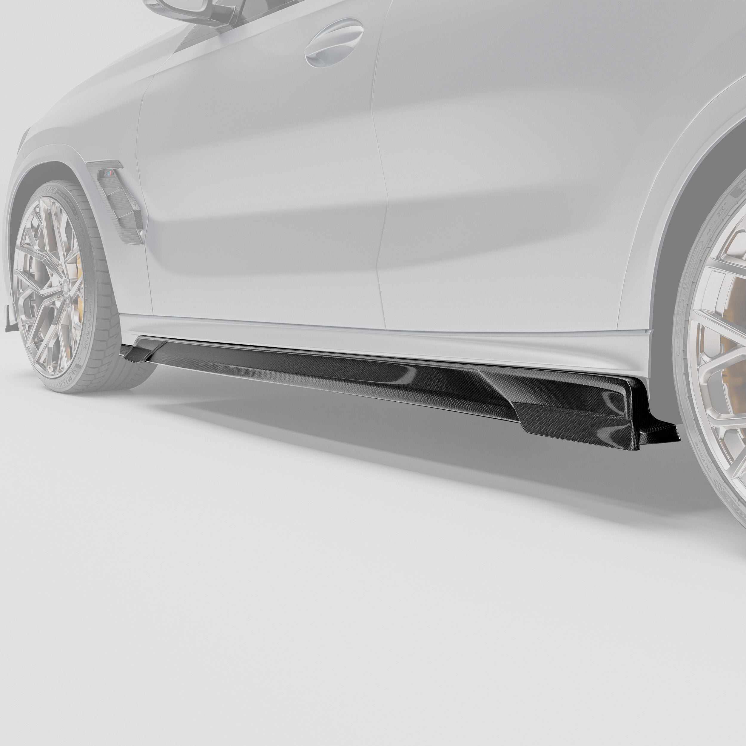 BMW X6M F96 PRE LCI Carbon Fiber Side Skirts