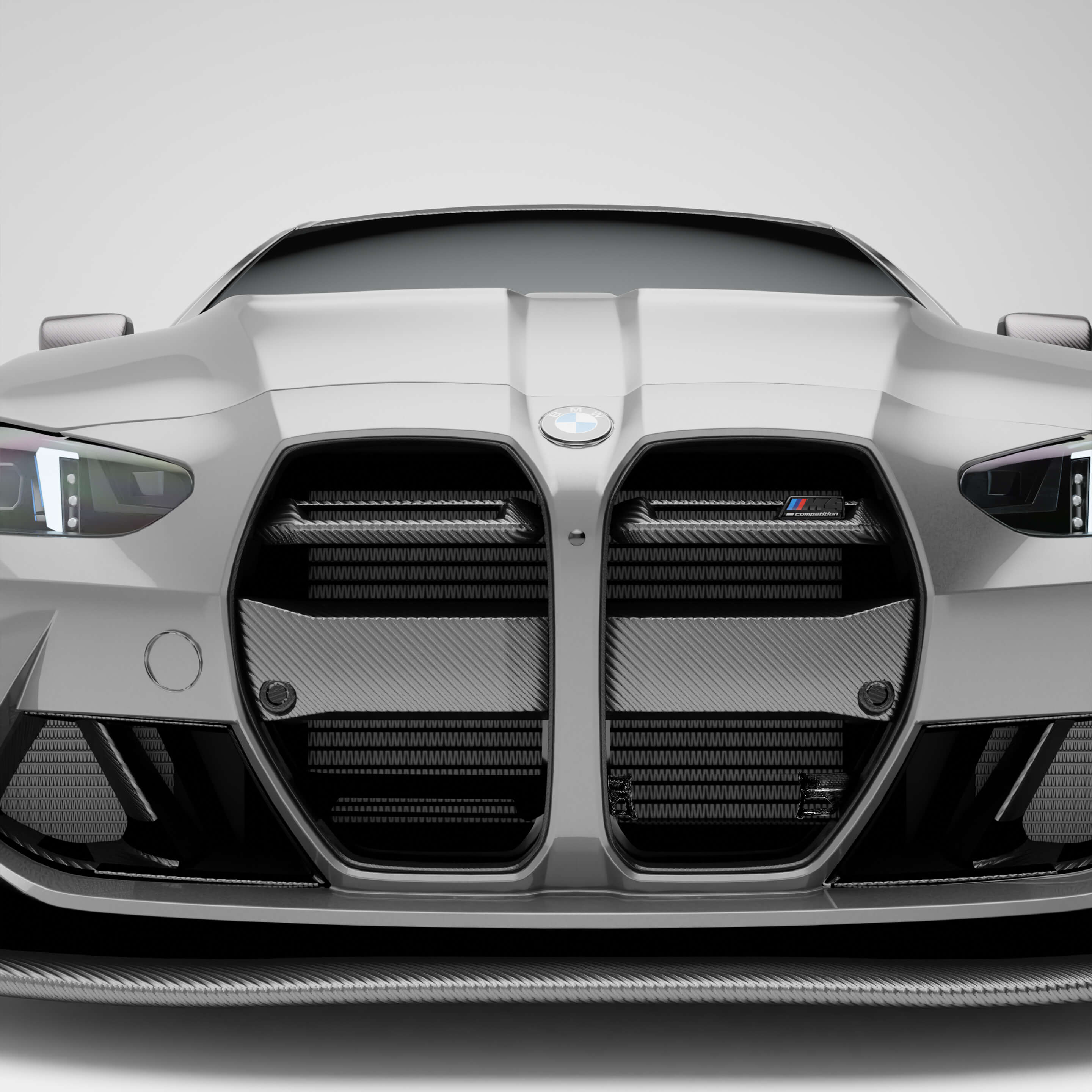 BMW M4 G82 Carbon Fiber Front Grill(with ACC) - Revozport