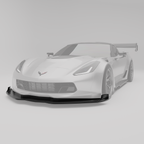corvette-c7-carbon-fiber-splitter-&-air-dam