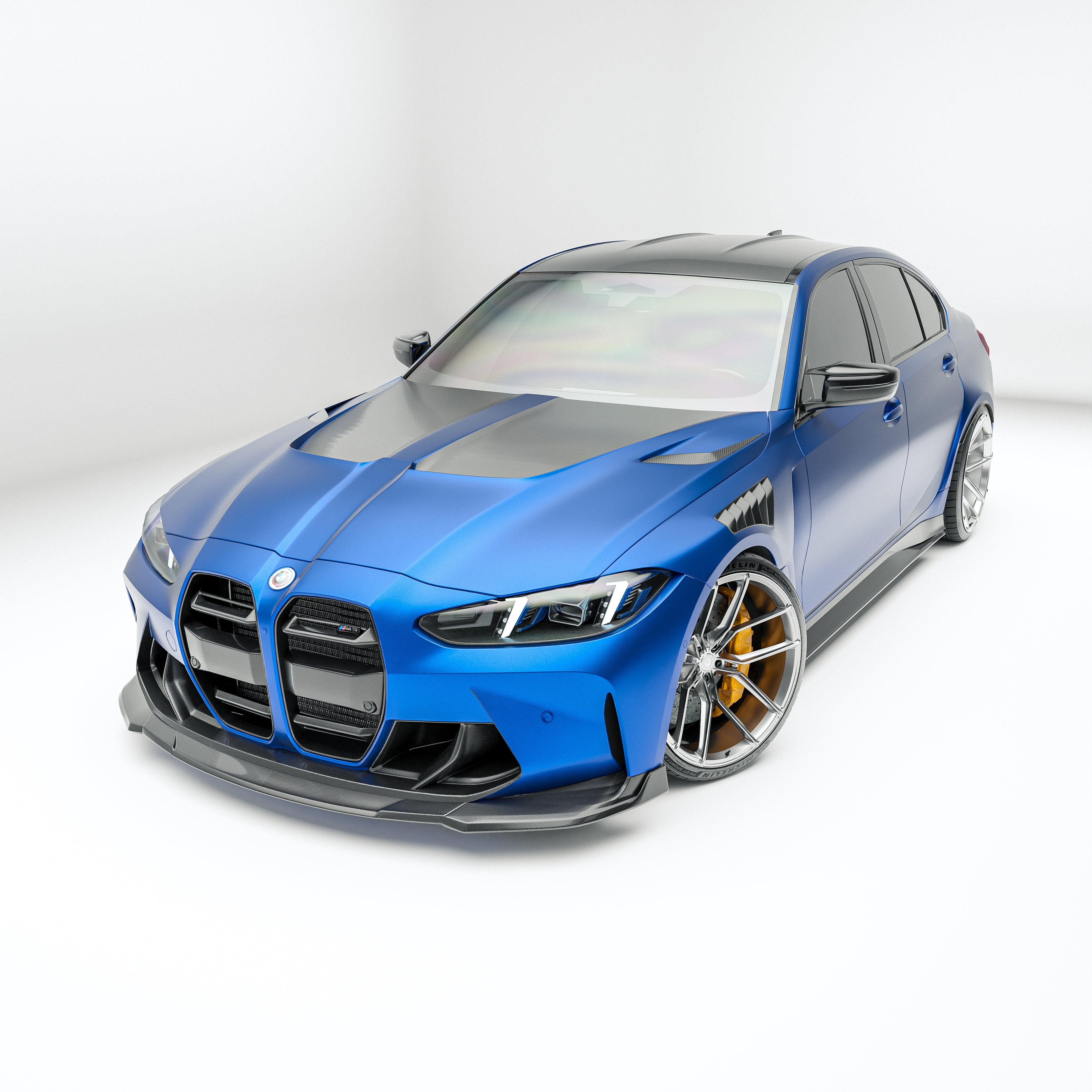 BMW M3 G80 碳纤维前唇
