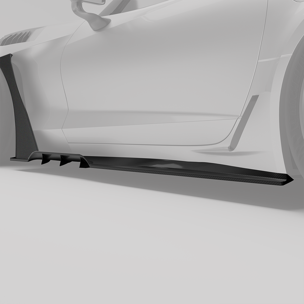 Corvette C7 Carbon Fiber Side Skirts