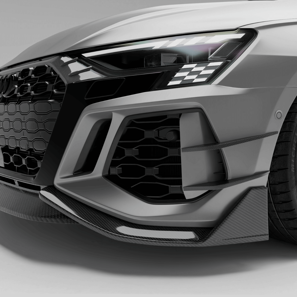 奥迪 RS3 8Y Sportback 碳纤维风刀