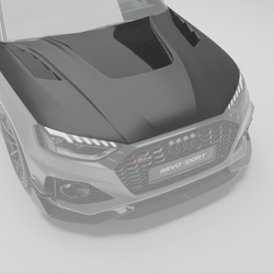 奥迪 RS4 B9.5 改款碳纤维引擎盖