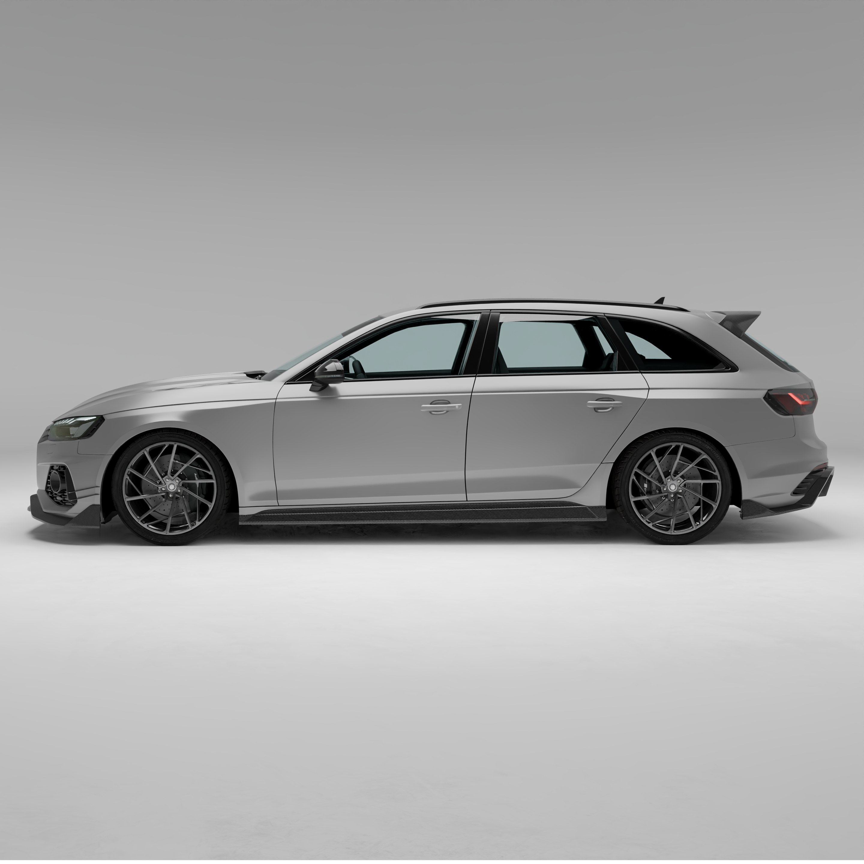 Audi RS4 B9.5 Facelift Carbon Fiber Side Skirts