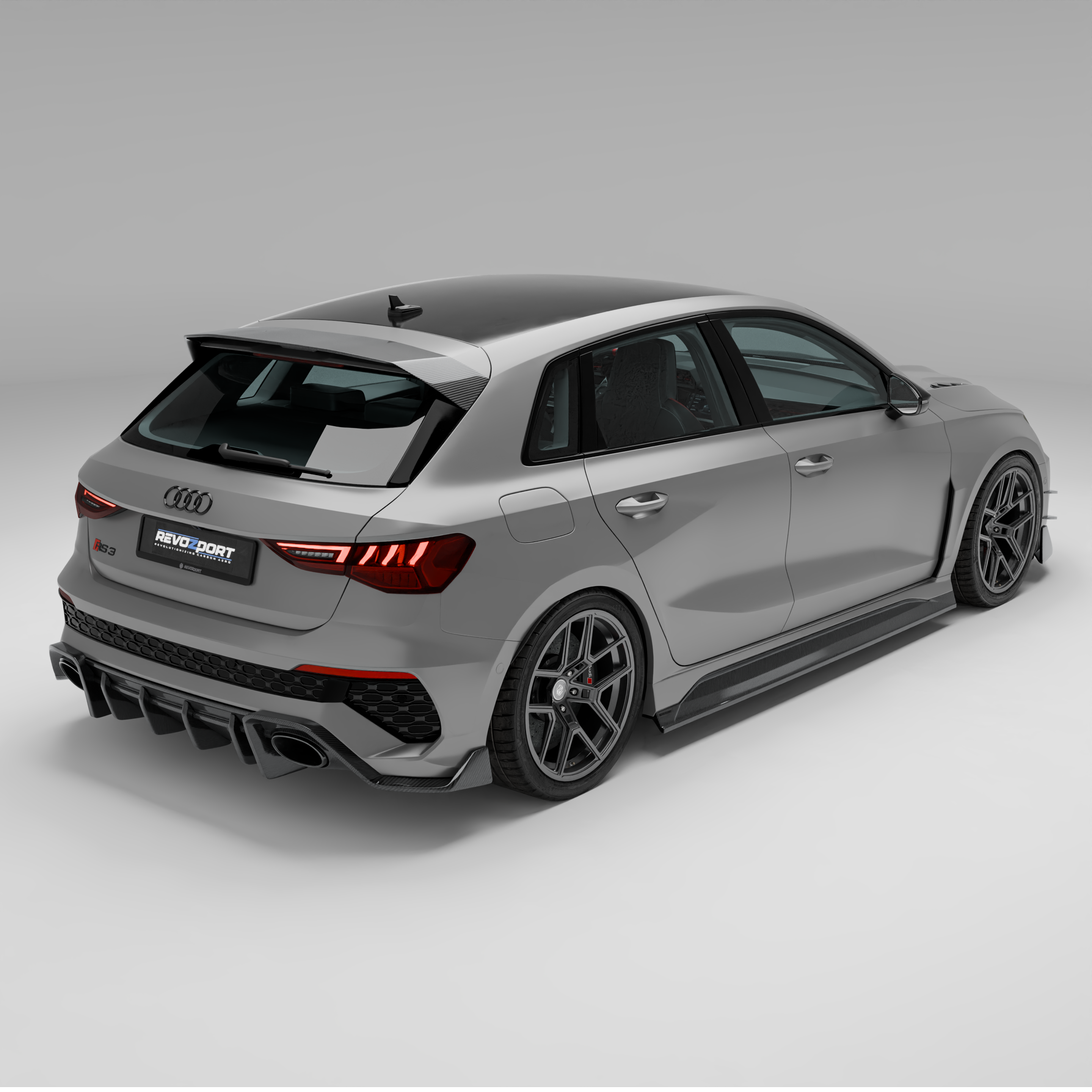 奥迪 RS3 8Y Sportback 碳纤维后唇