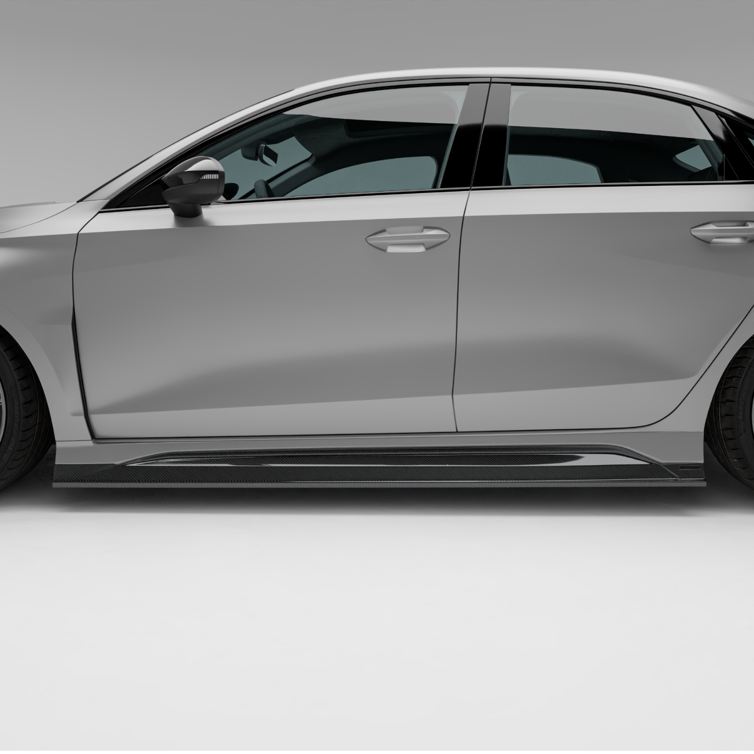 奥迪 RS3 8Y 豪华轿车碳纤维侧裙