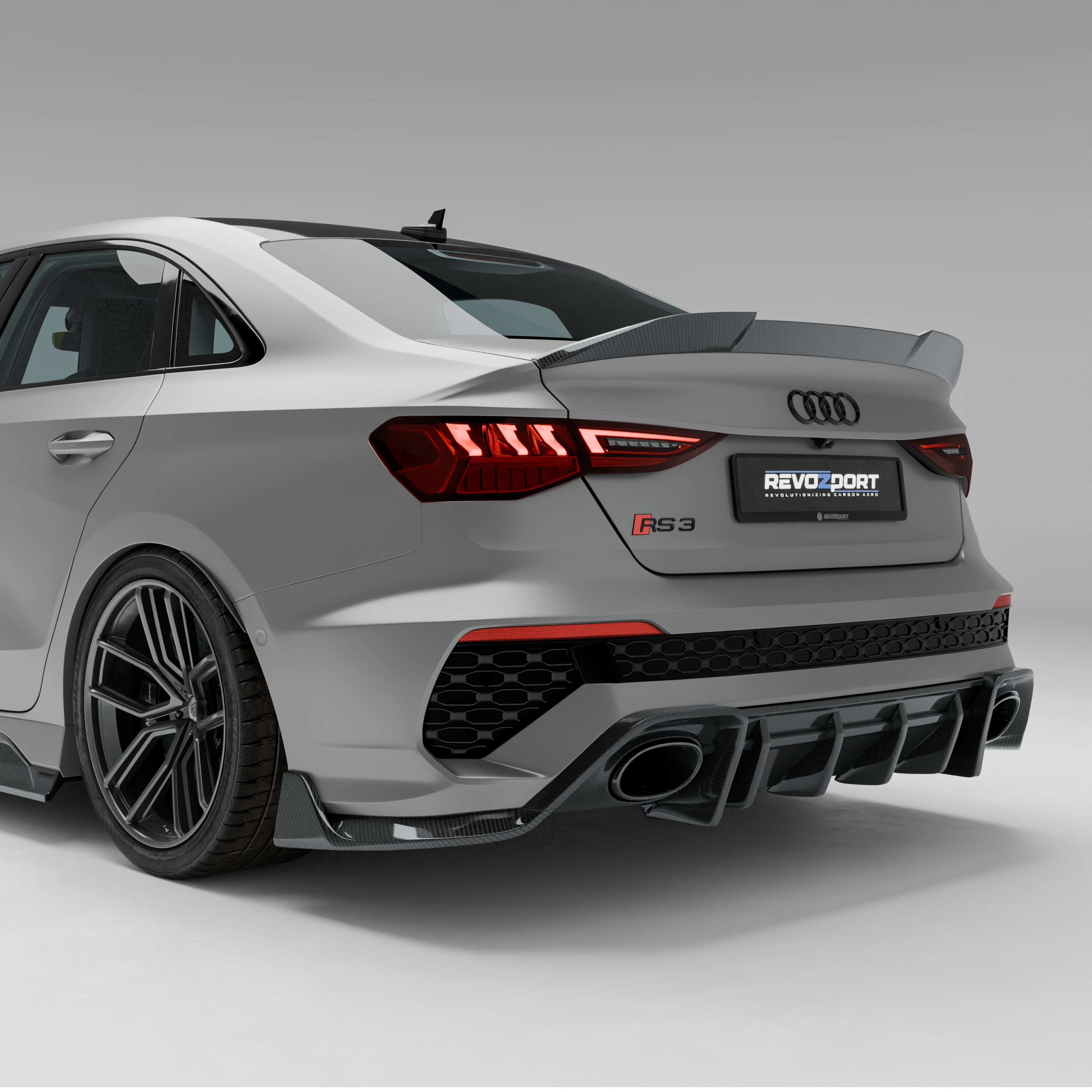 Audi RS3 8Y Limousine Carbon Fiber Rear Diffuser