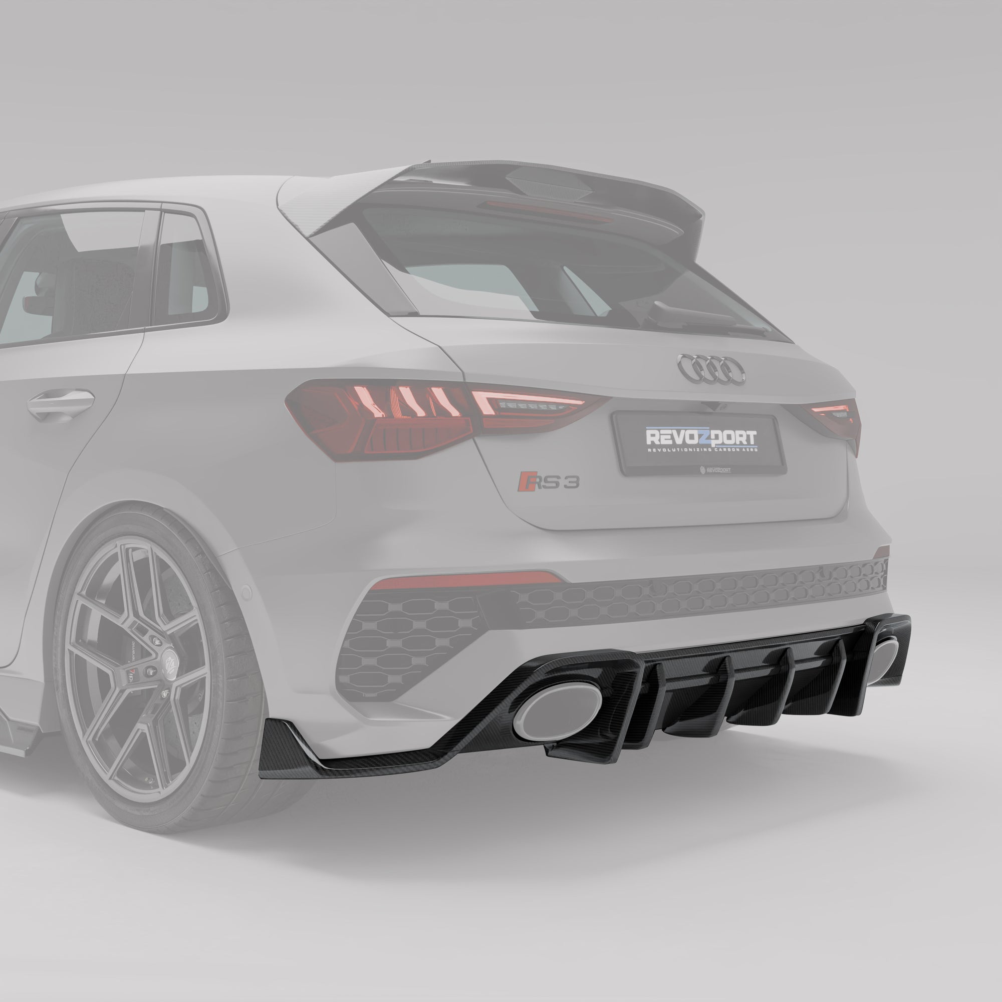 奥迪 RS3 8Y Sportback 碳纤维后唇