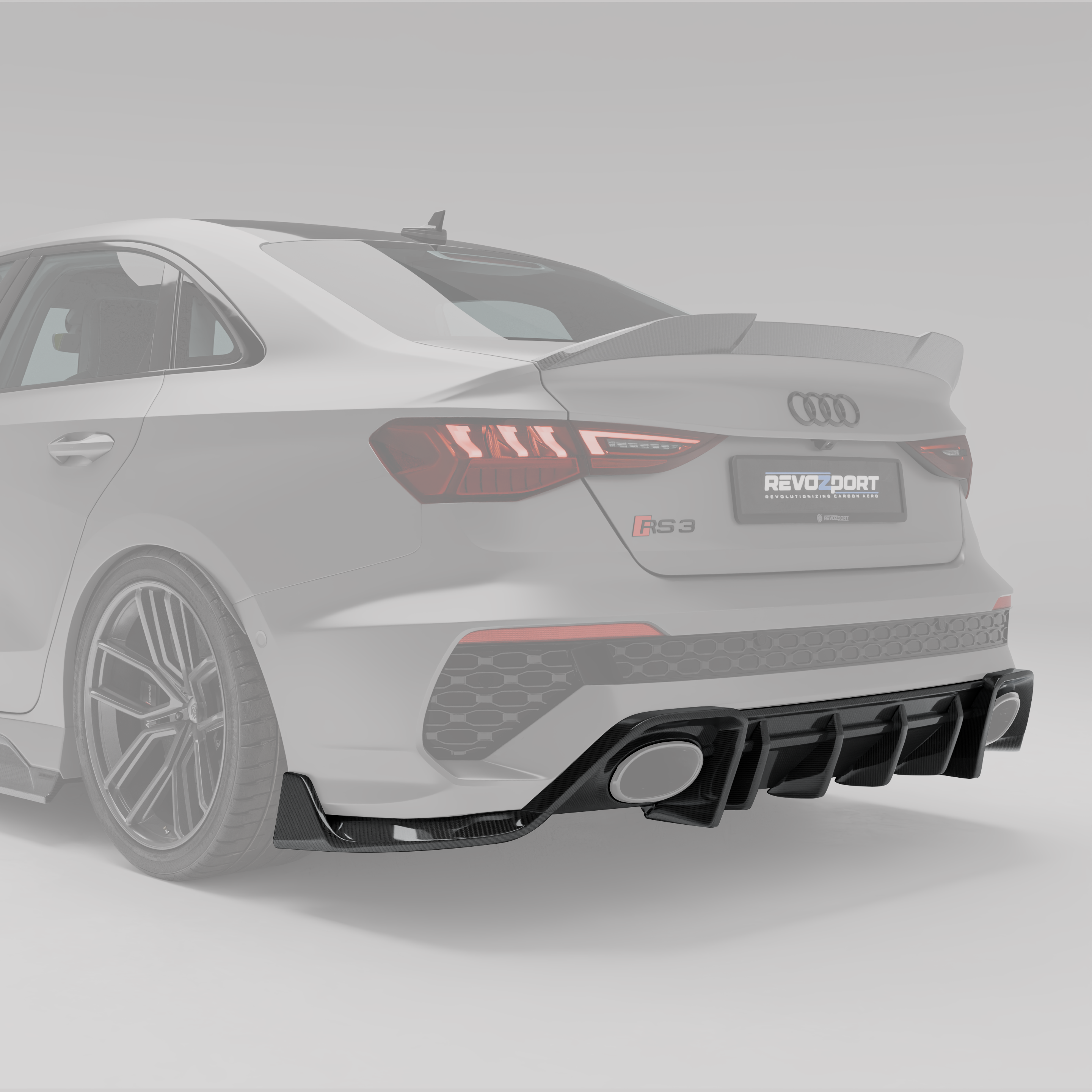 Audi RS3 8Y Limousine Carbon Fiber Rear Diffuser