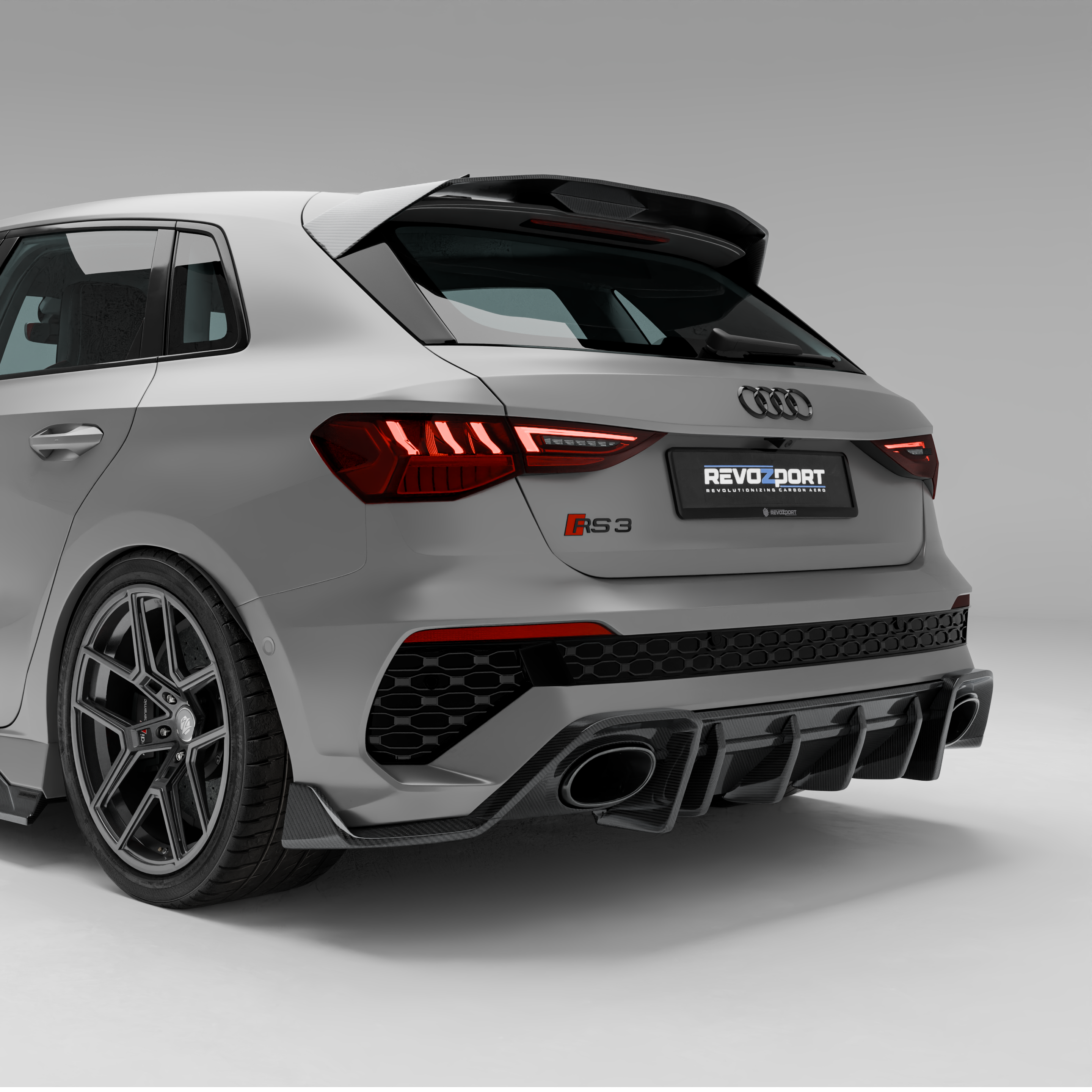 Audi RS3 8Y Sportback Carbon Fiber Rear Diffuser