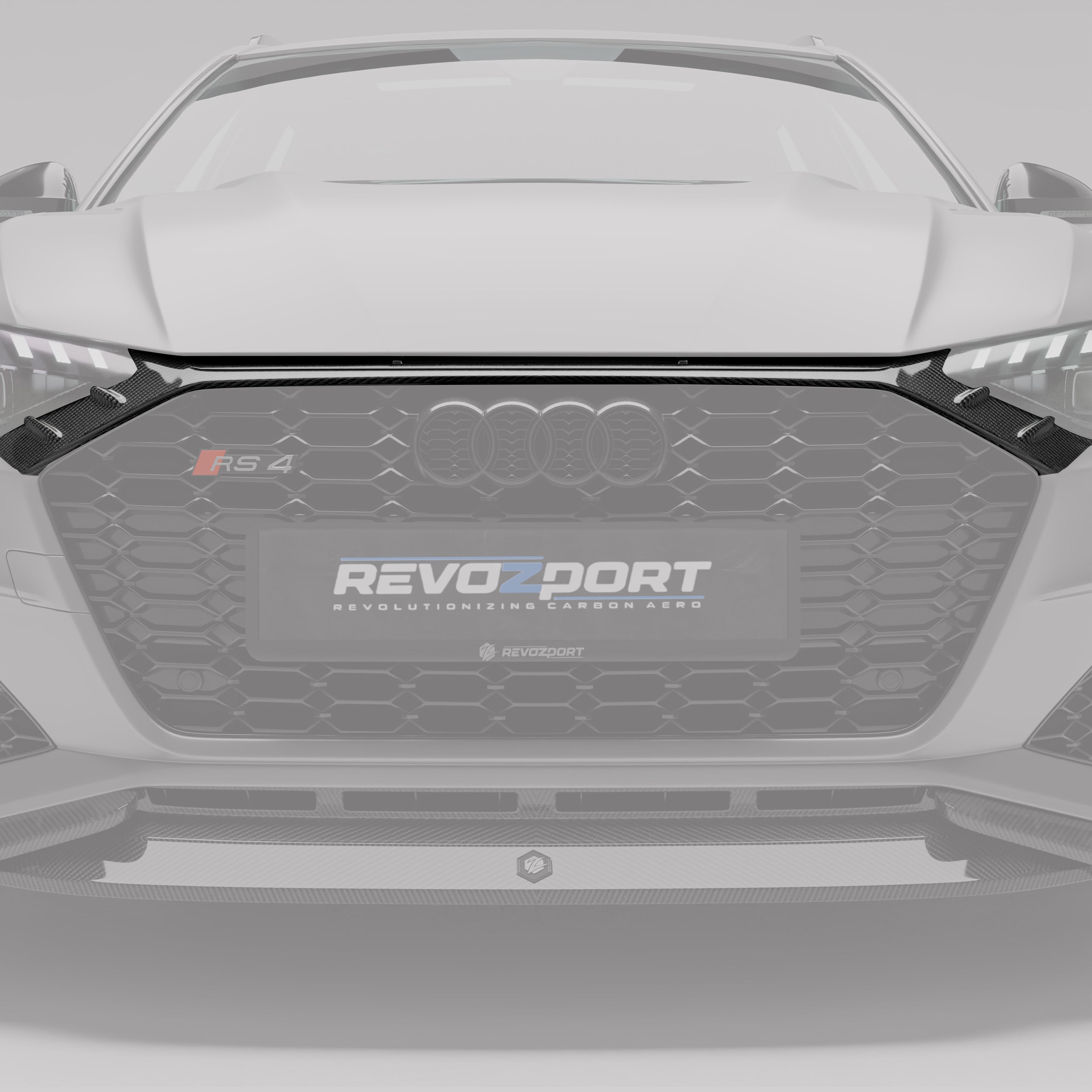 奥迪-rs4-b9.5-avant-碳纤维中网