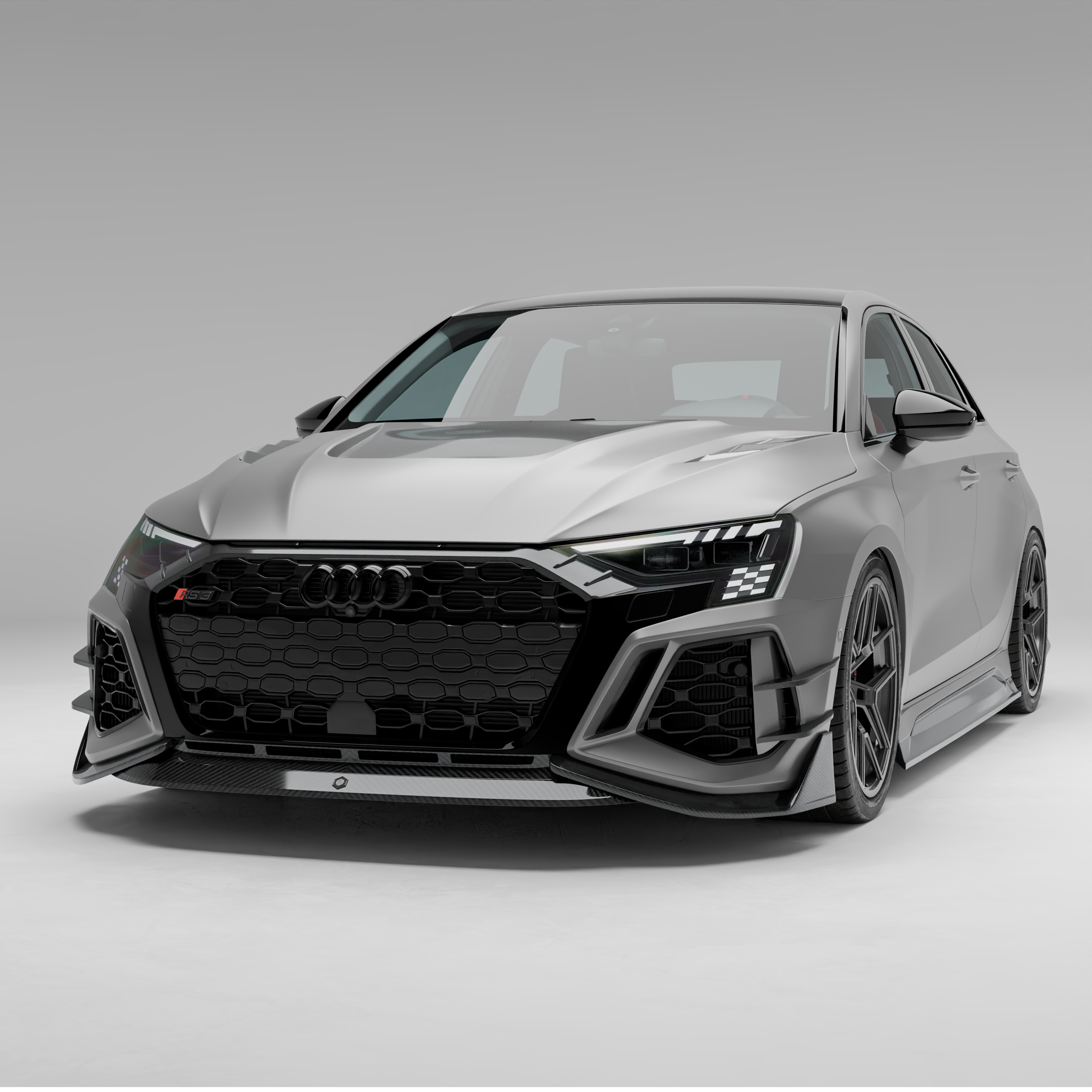 奥迪 RS3 8Y Sportback 碳纤维前唇