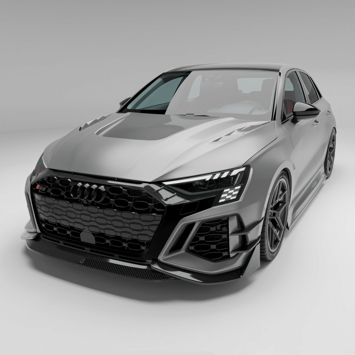 奥迪 RS3 8Y Sportback 碳纤维前唇