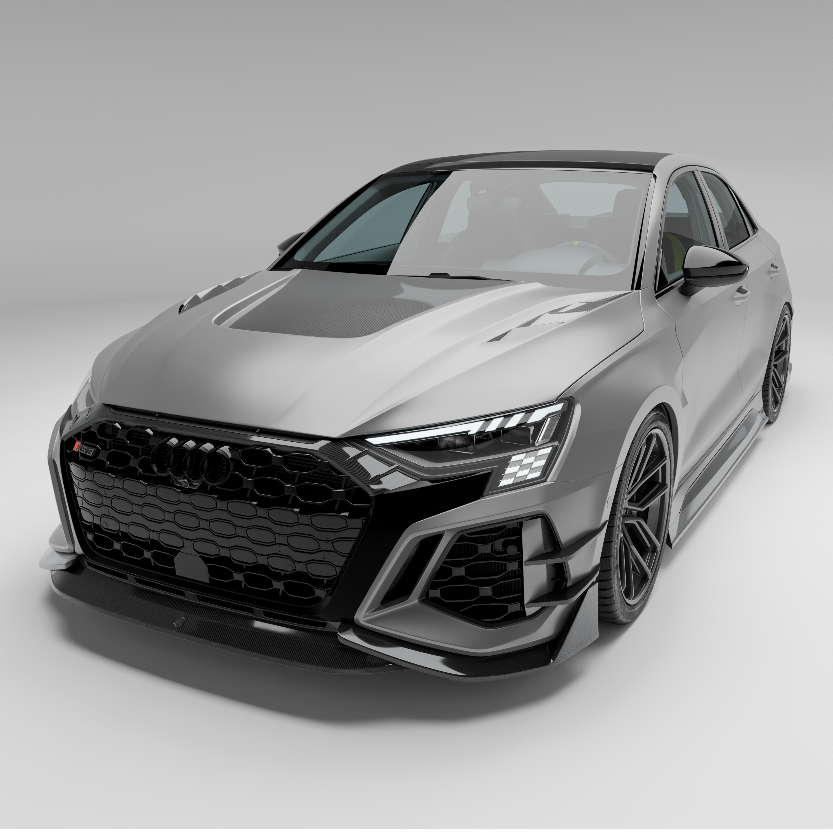 Audi RS3 8Y Sportback Carbon Fiber Front Lip