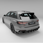 奥迪-rs4-b9.5-改款碳纤维顶翼