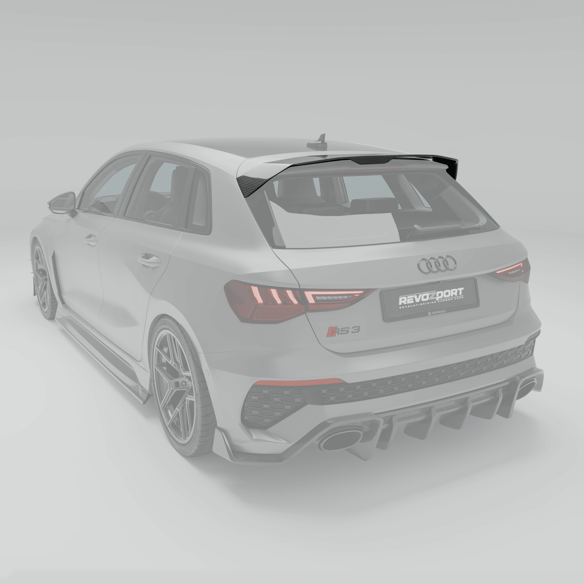 奥迪 RS3 8Y Sportback 碳纤维车顶扰流板