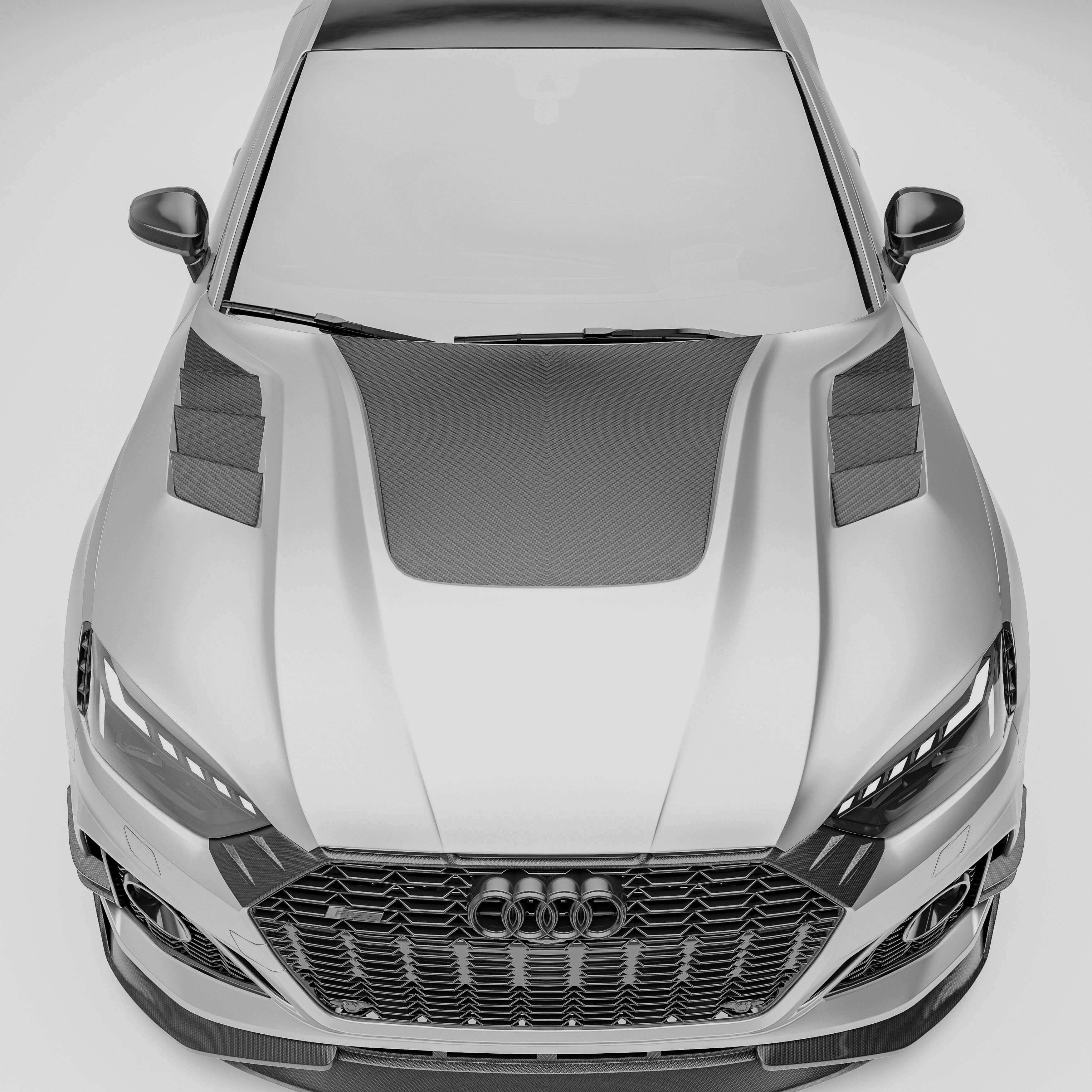 audi-rs5-b9.5-coupe-碳纤维发动机盖