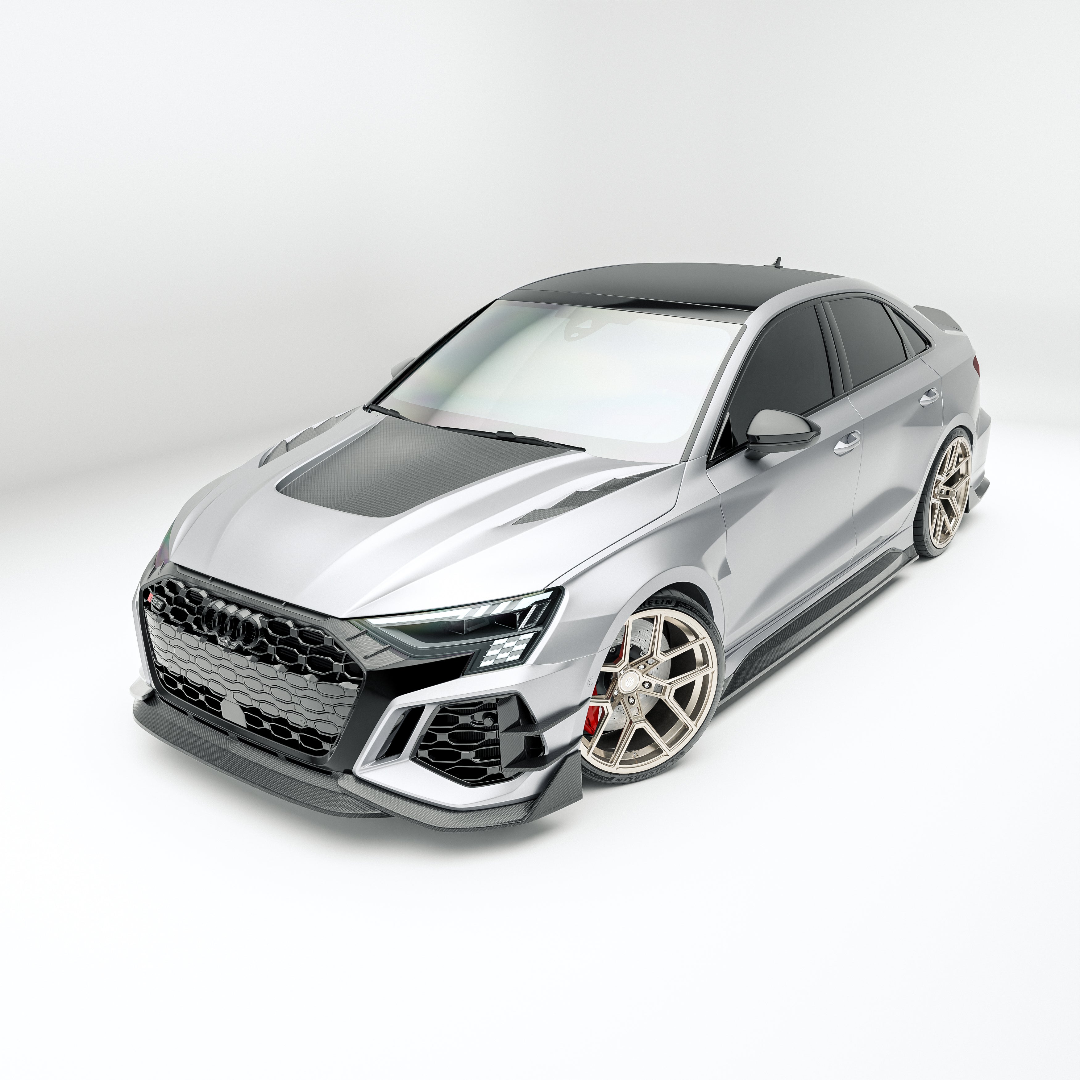 Audi RS3 8Y Limousine Carbon Fiber Bodykit - Revozport