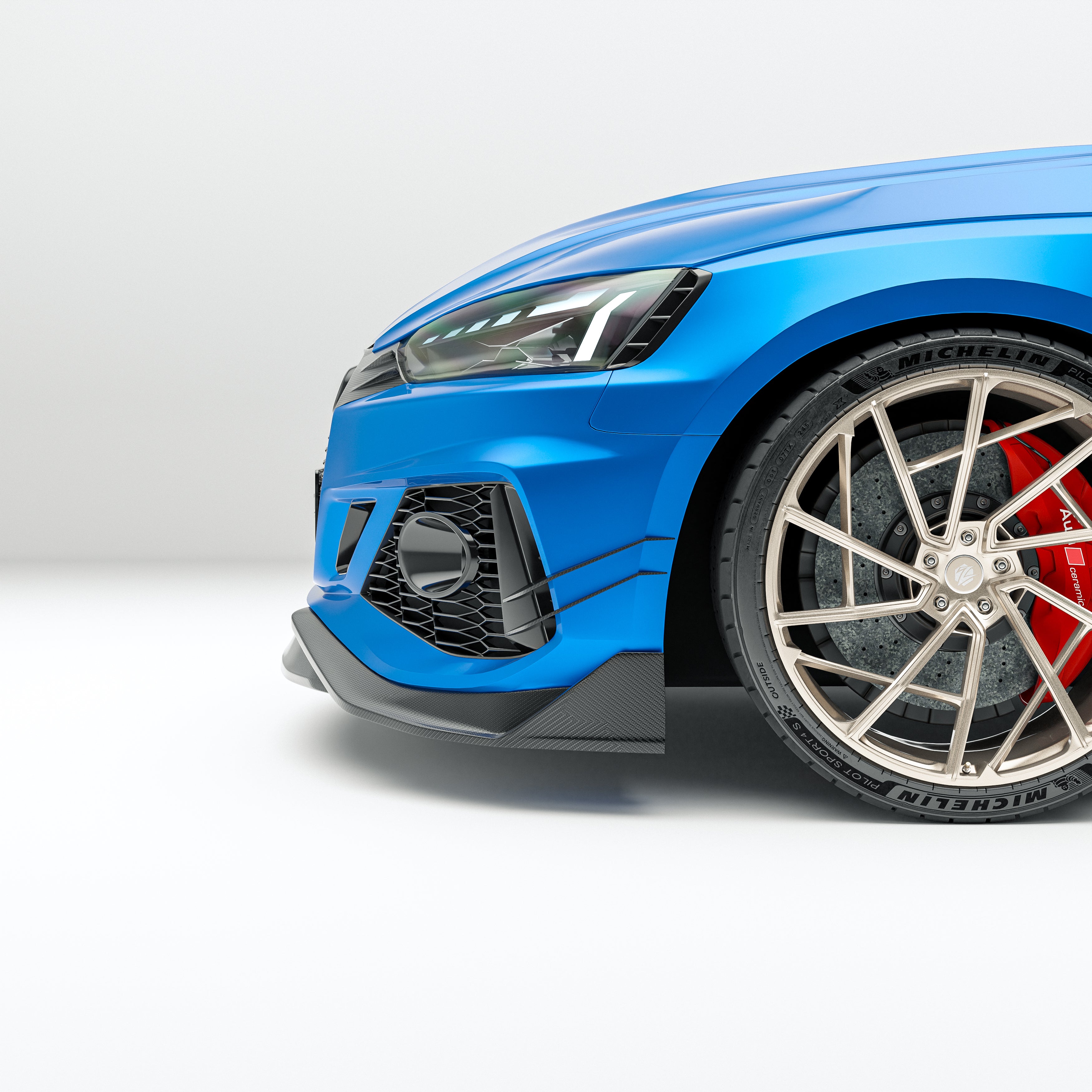 Audi RS5 B9.5 Facelift Sportback Carbon Fiber Canards - Revozport