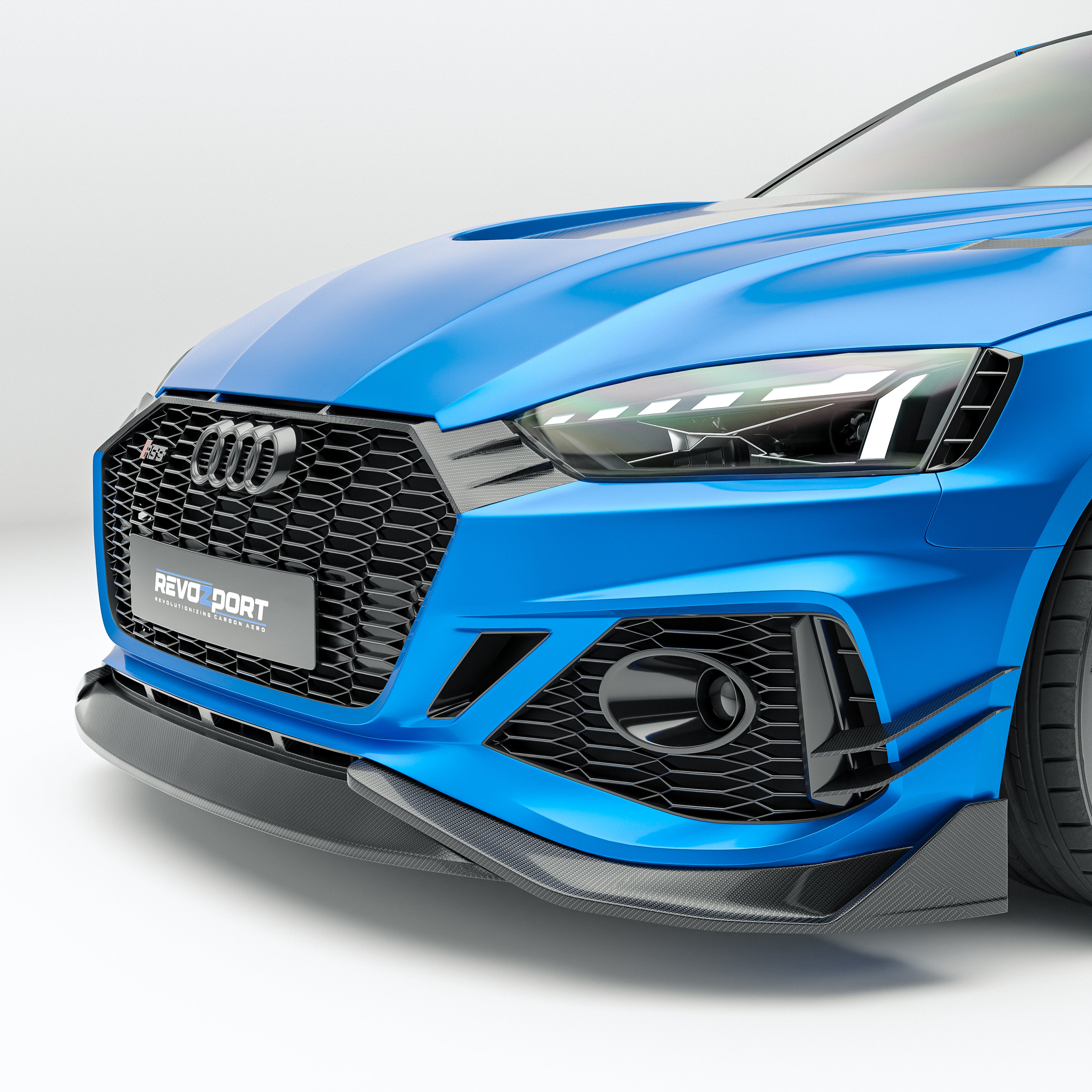 Audi RS5 B9.5 Facelift Sportback Carbon Fiber Front Lip - Revozport