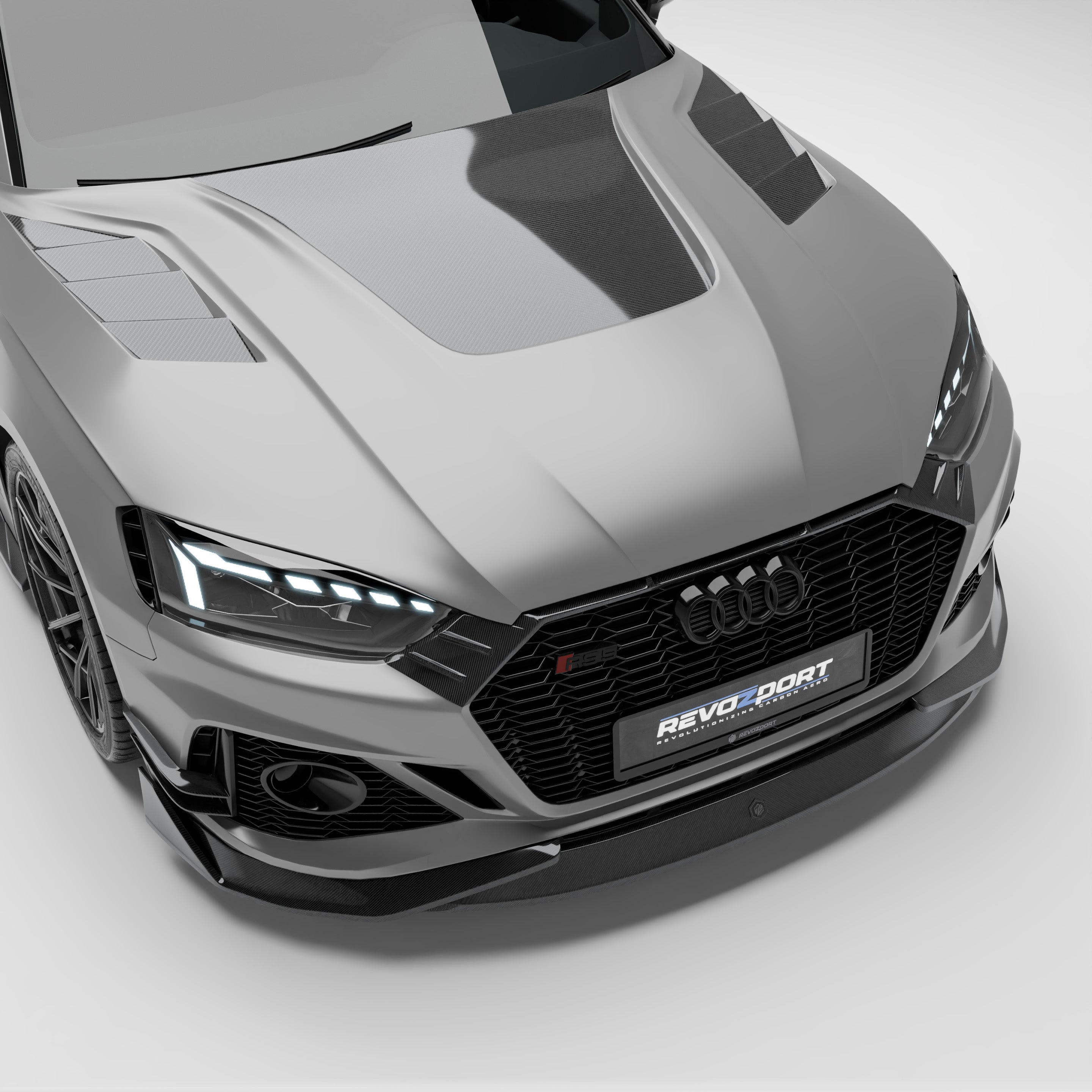 Audi RS5 B9.5 Facelift Sportback Carbon Fiber Hood - Revozport