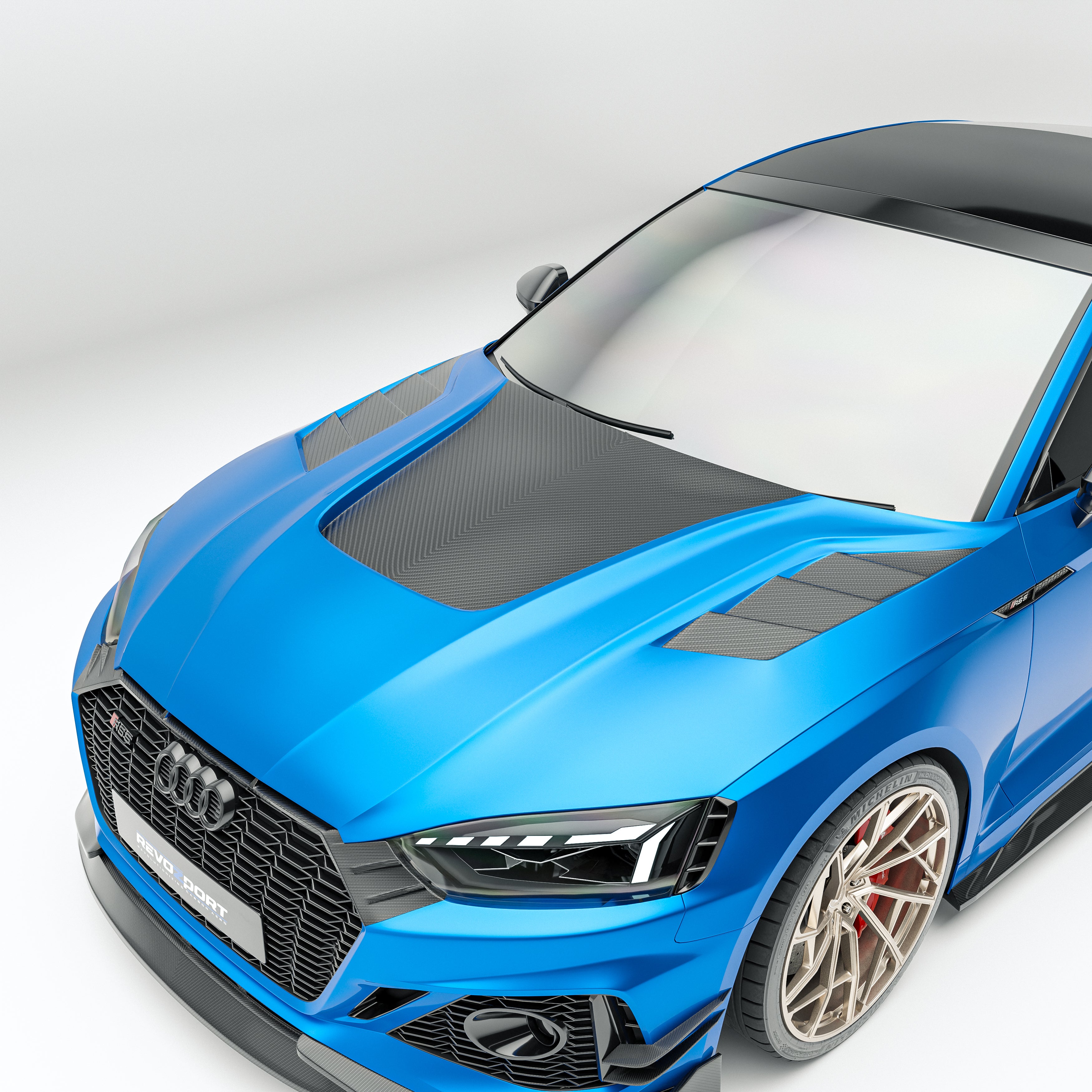 Audi RS5 B9.5 Facelift Sportback Carbon Fiber Hood - Revozport
