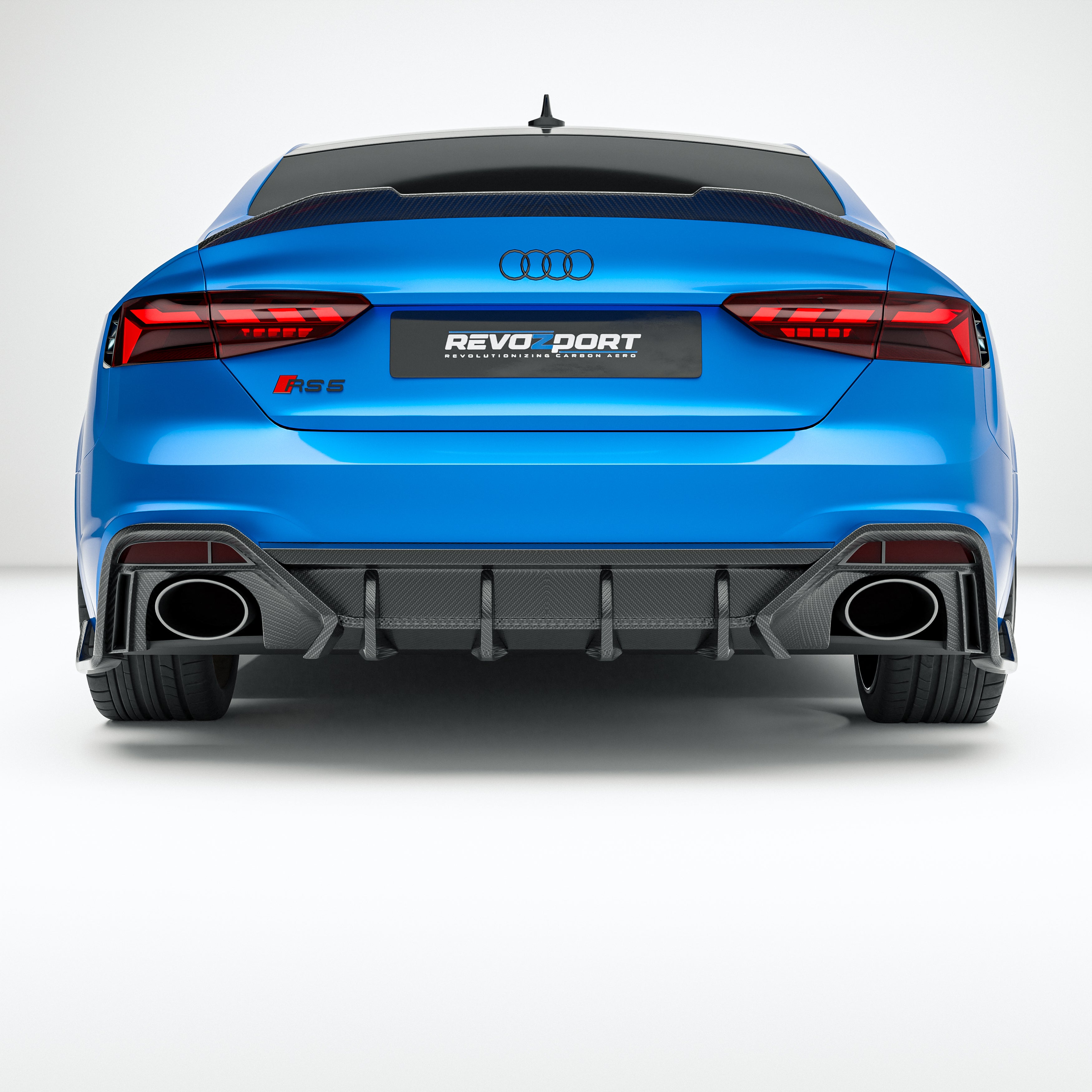 Audi RS5 B9.5 Facelift Sportback Carbon Fiber Rear Diffuser - Revozport